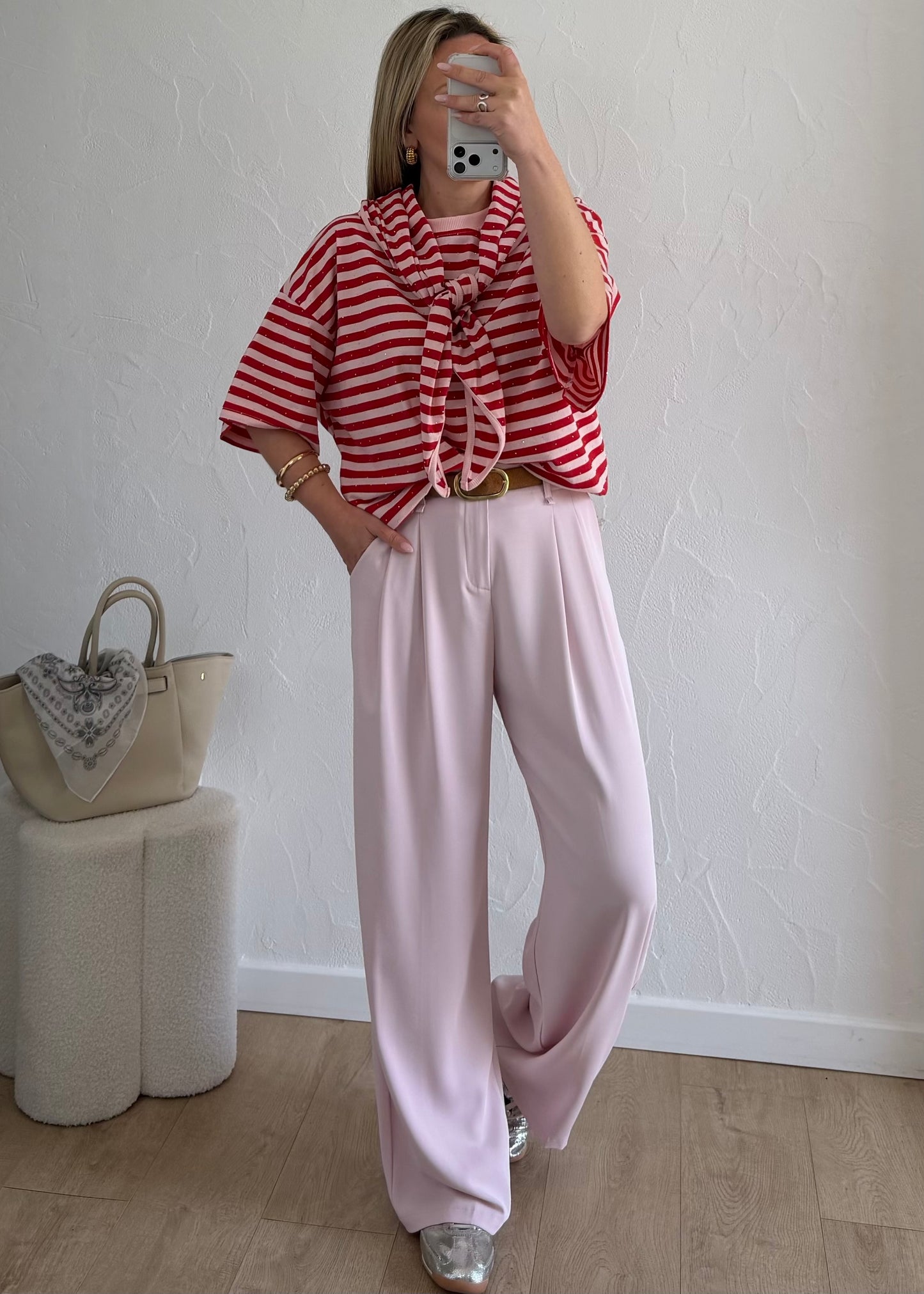 Tee-shirt ADRIANNA Rose & Rouge