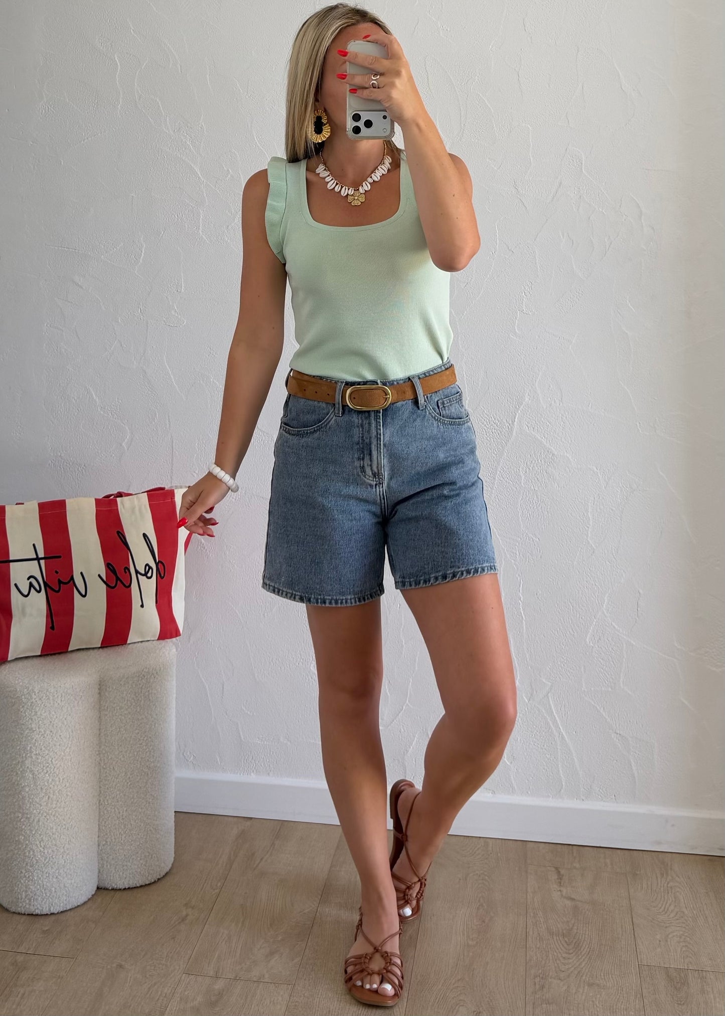 Top YASMINE Turquoise