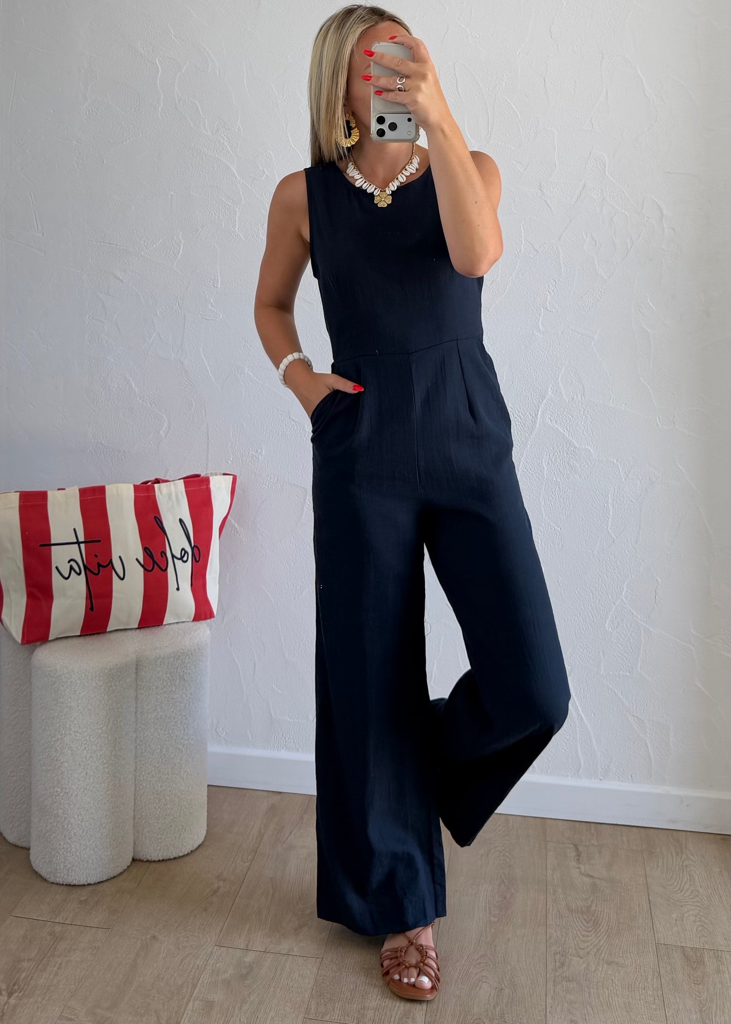 Combi-pantalon ÉLINE Bleu marine