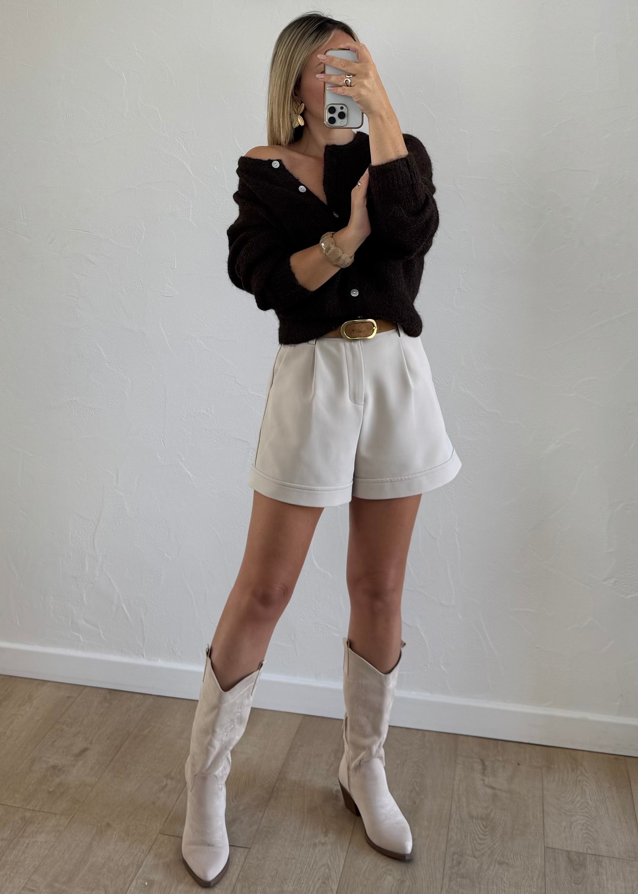 Gilet ZINNIA Marron