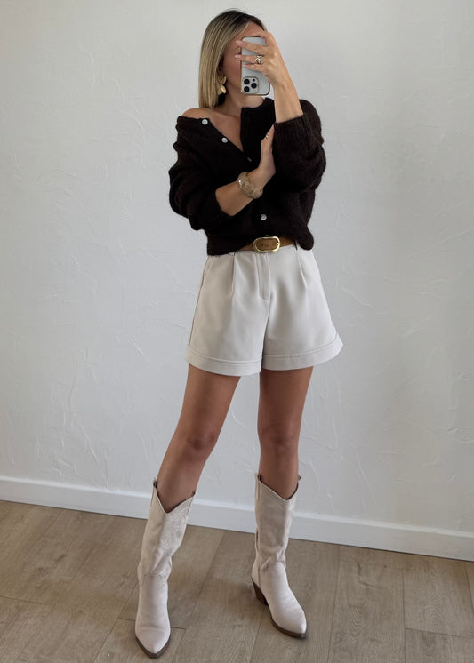 Gilet ZINNIA Marron