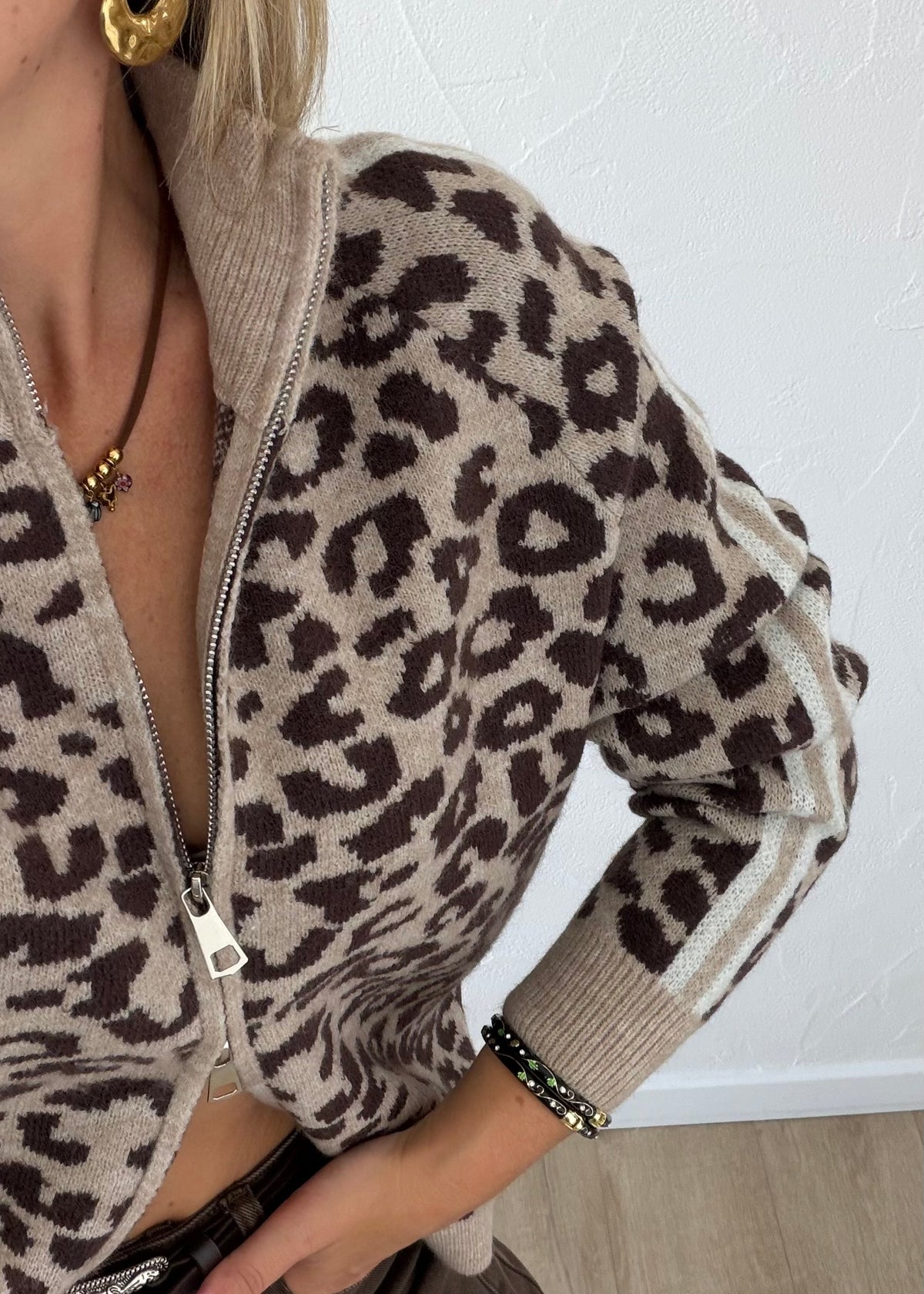 Gilet Owen léopard