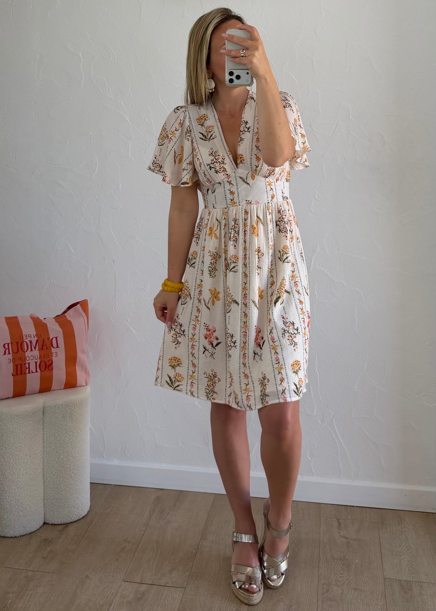 Robe DOTTIE Jaune
