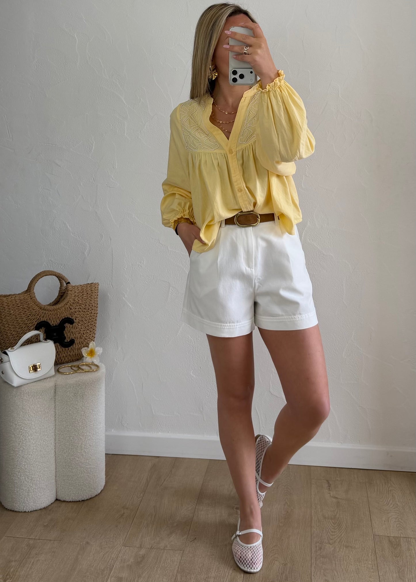Chemisier BLANDINE Jaune