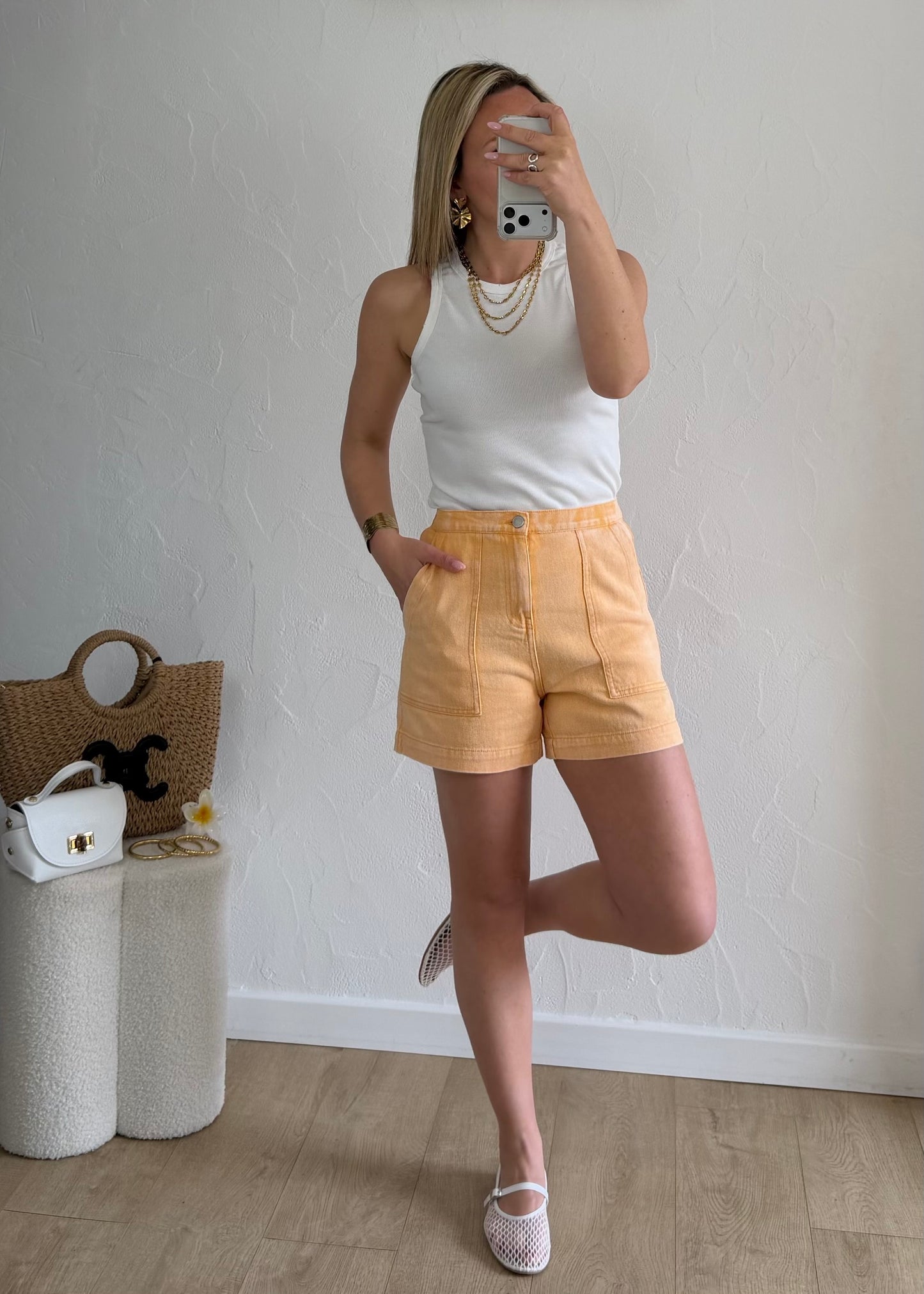 Short DAPHNE Orange