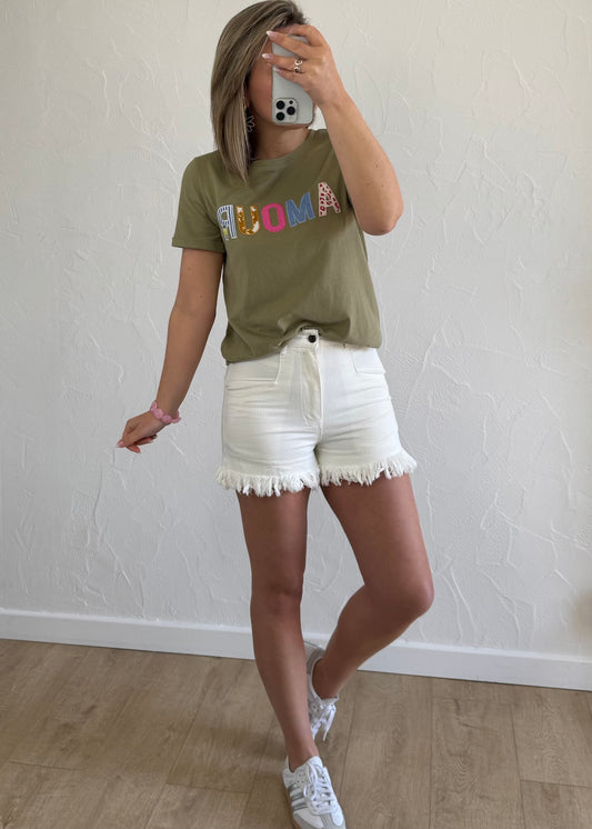 T-shirt « AMOUR » kaki