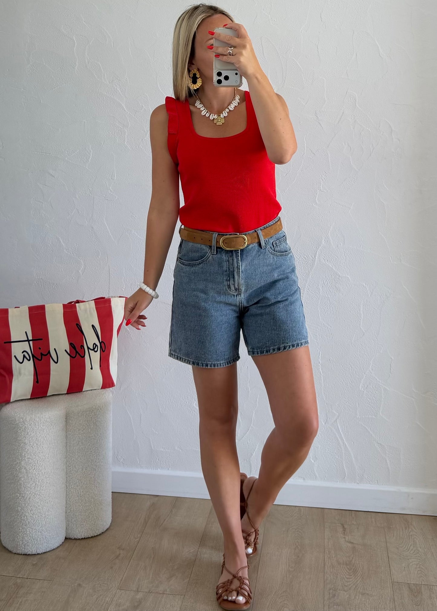Top YASMINE Rouge