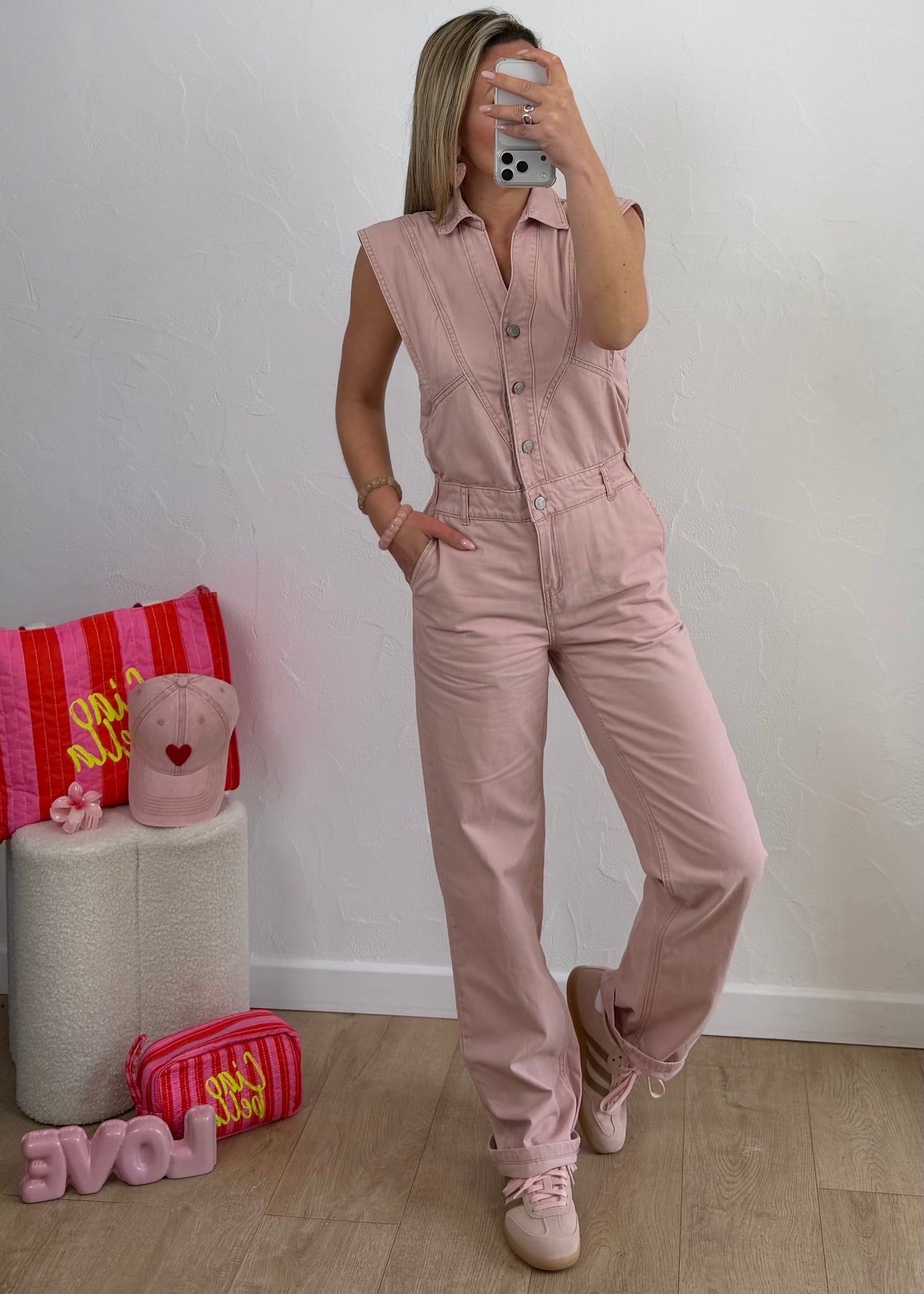 Combi-pantalon LÉA Rose