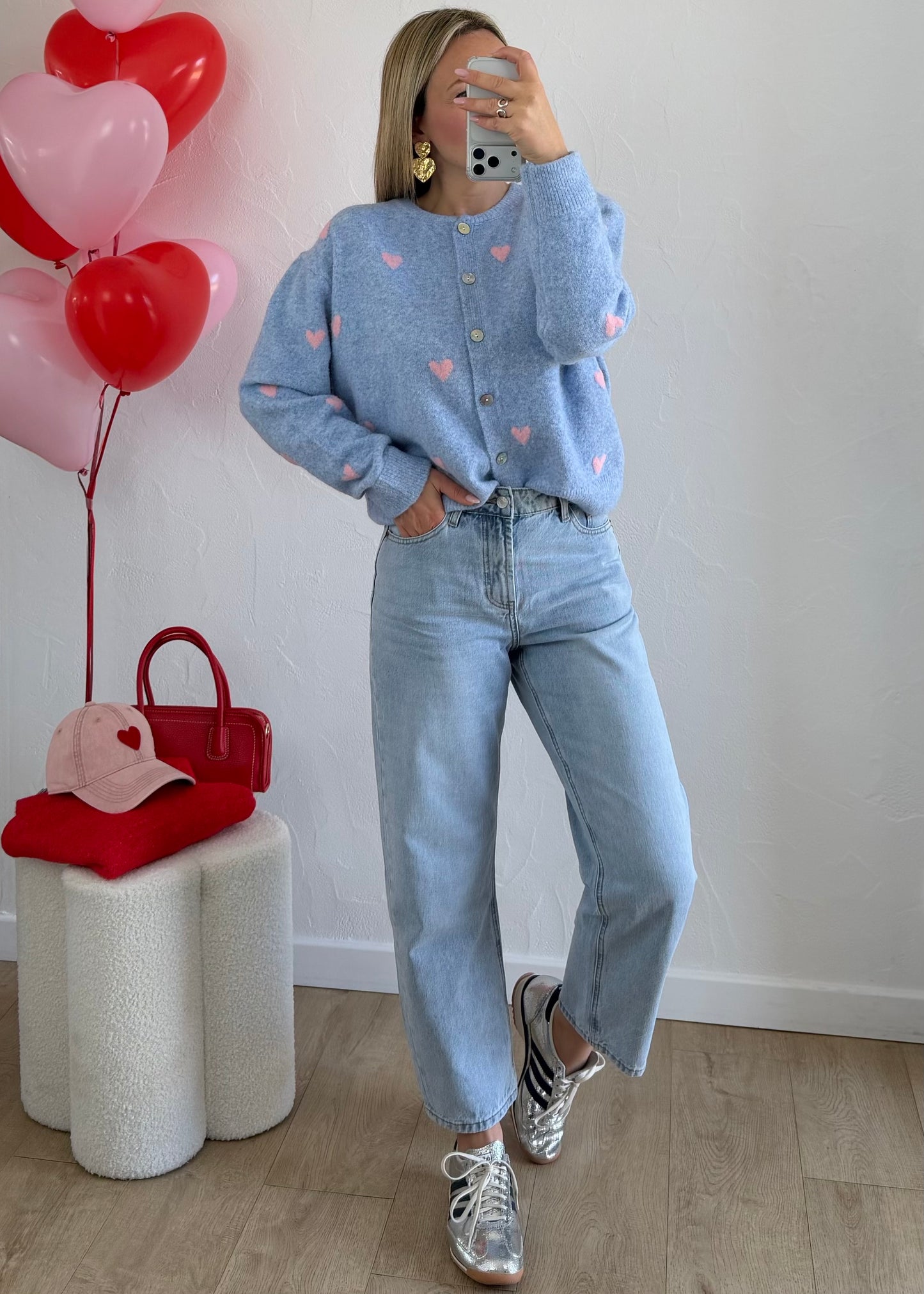 Gilet « COEUR » ♡ Bleu