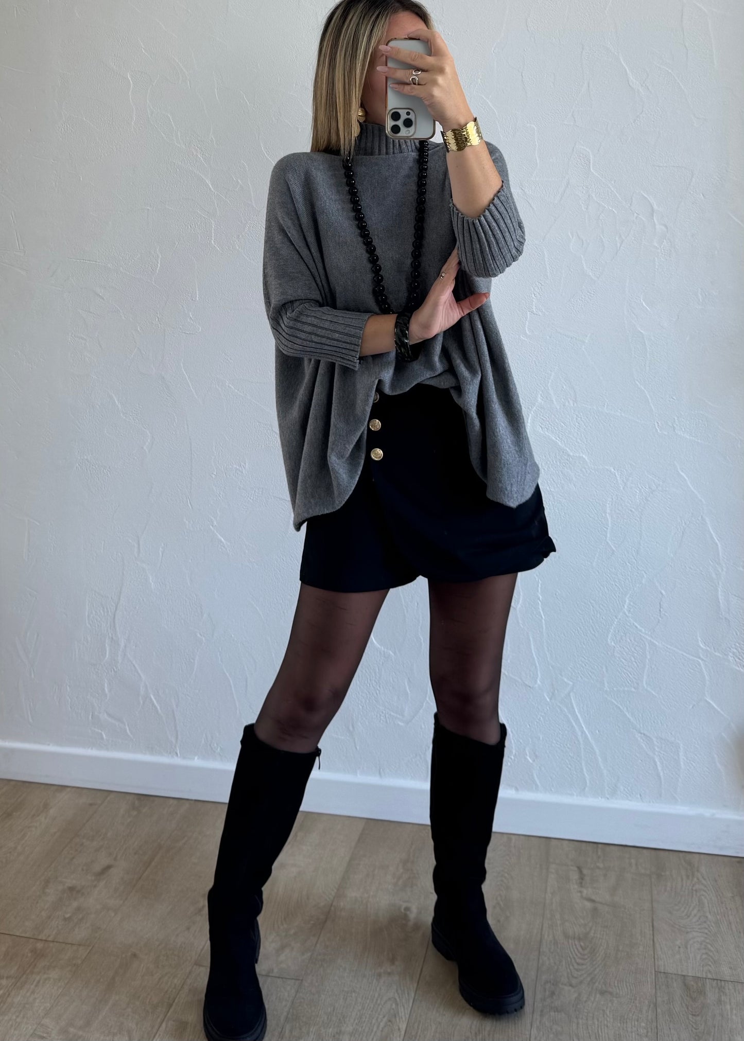 Jupe-short AVEN Noir