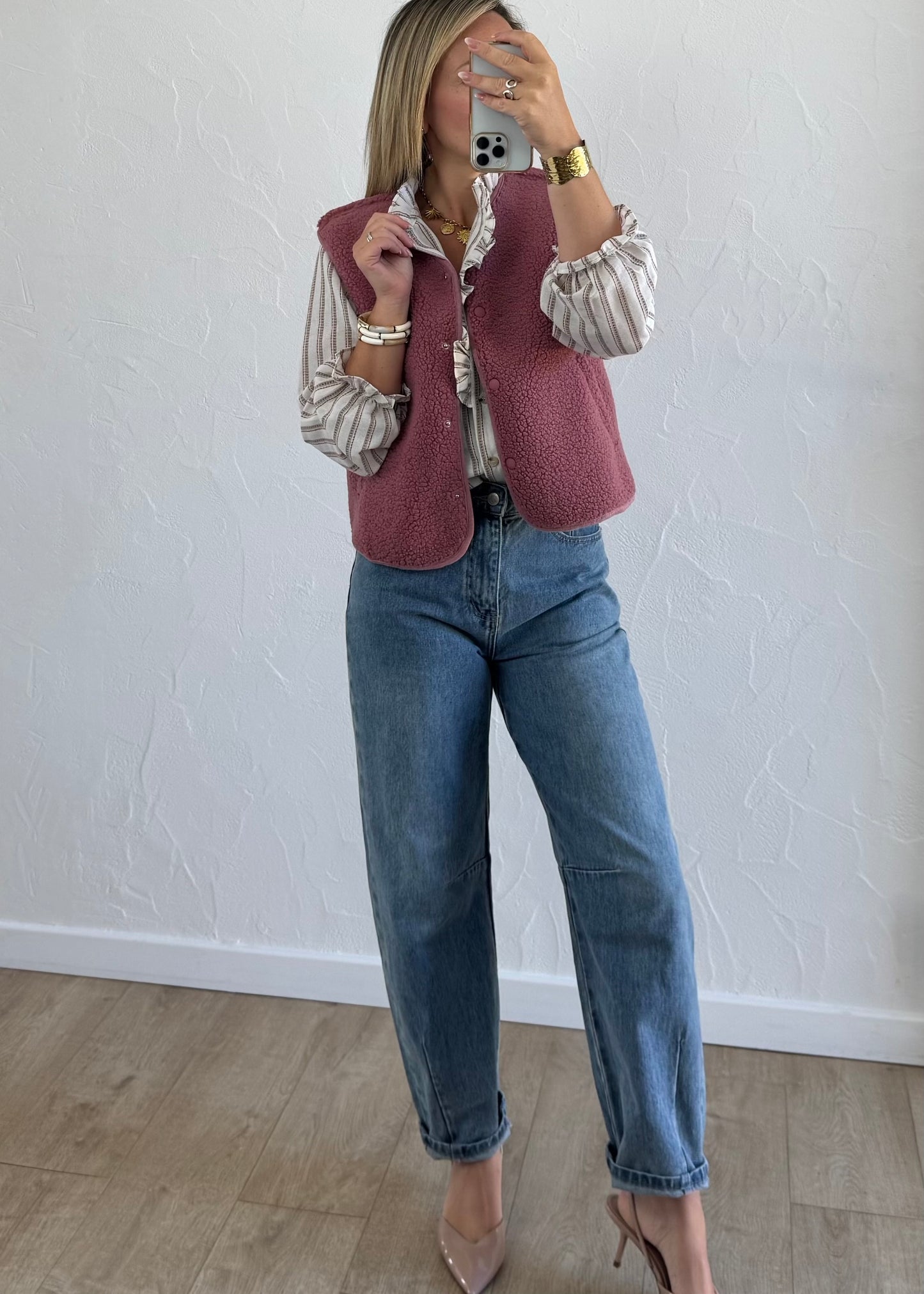 Veste LOUISE Framboise