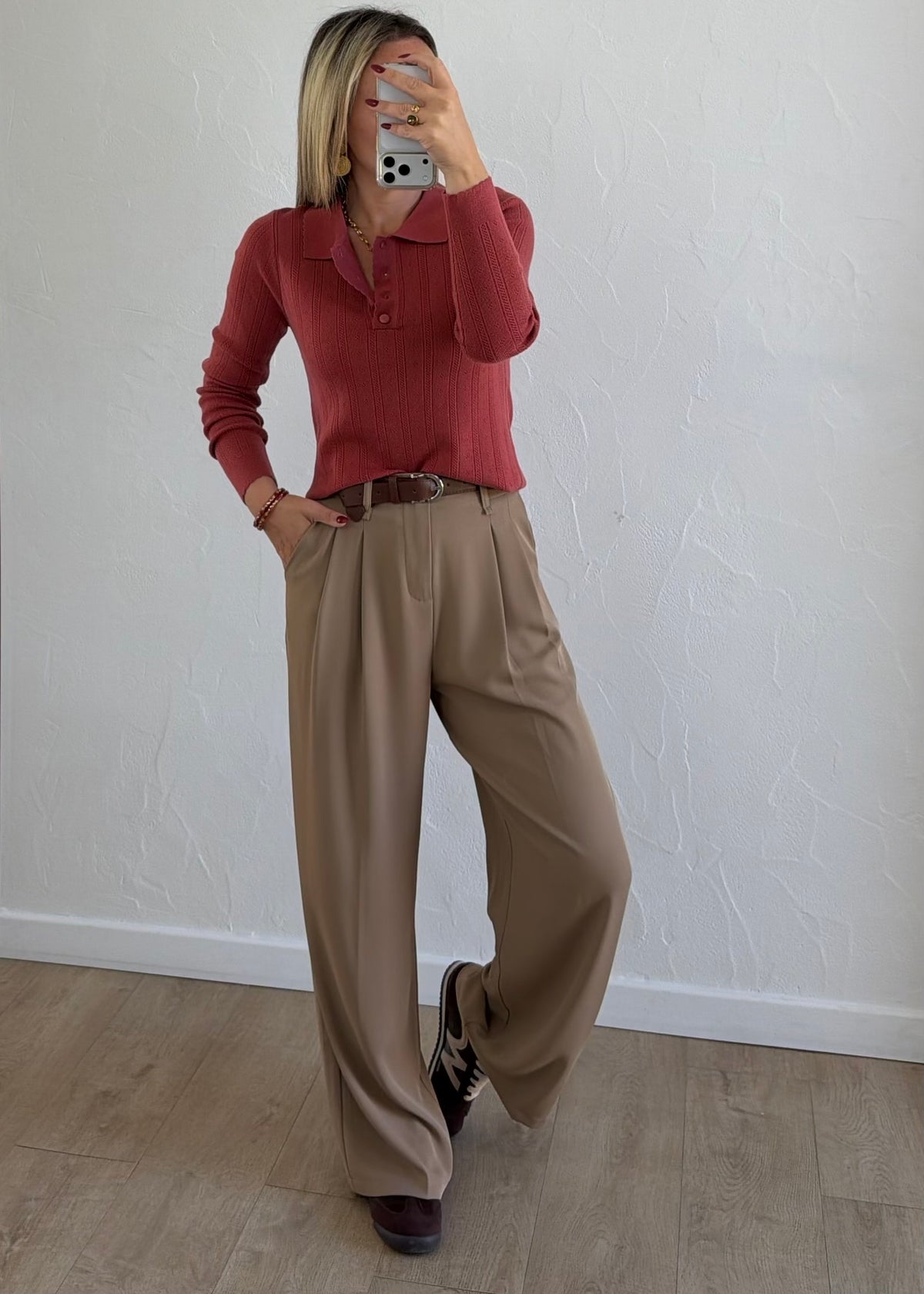 Pantalon Jade camel clair