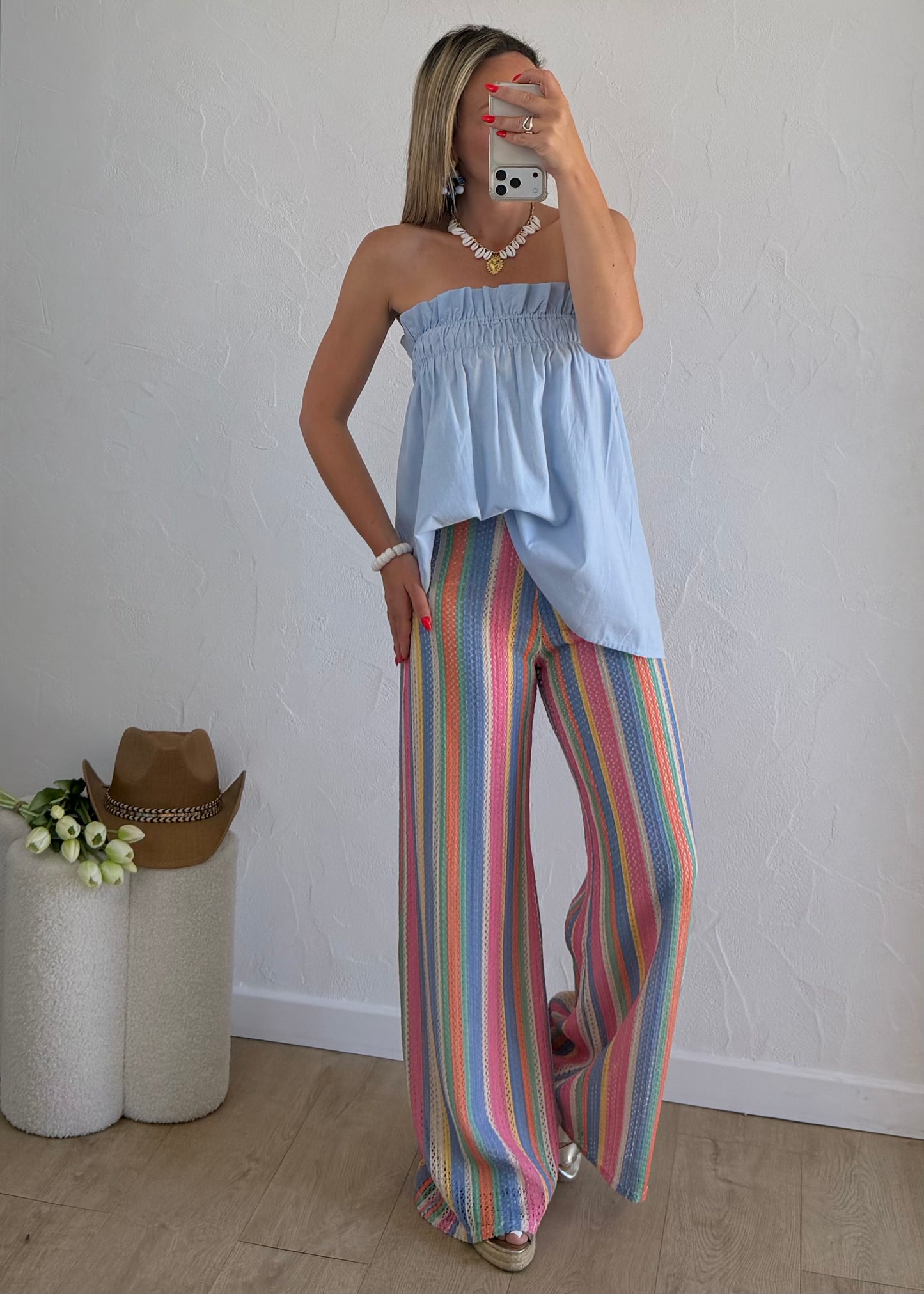 Pantalon AMANDINE Bleu
