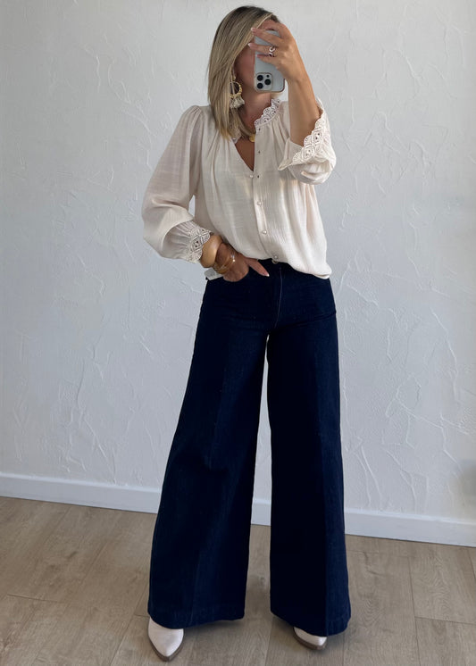 Chemisier PERLA Écru