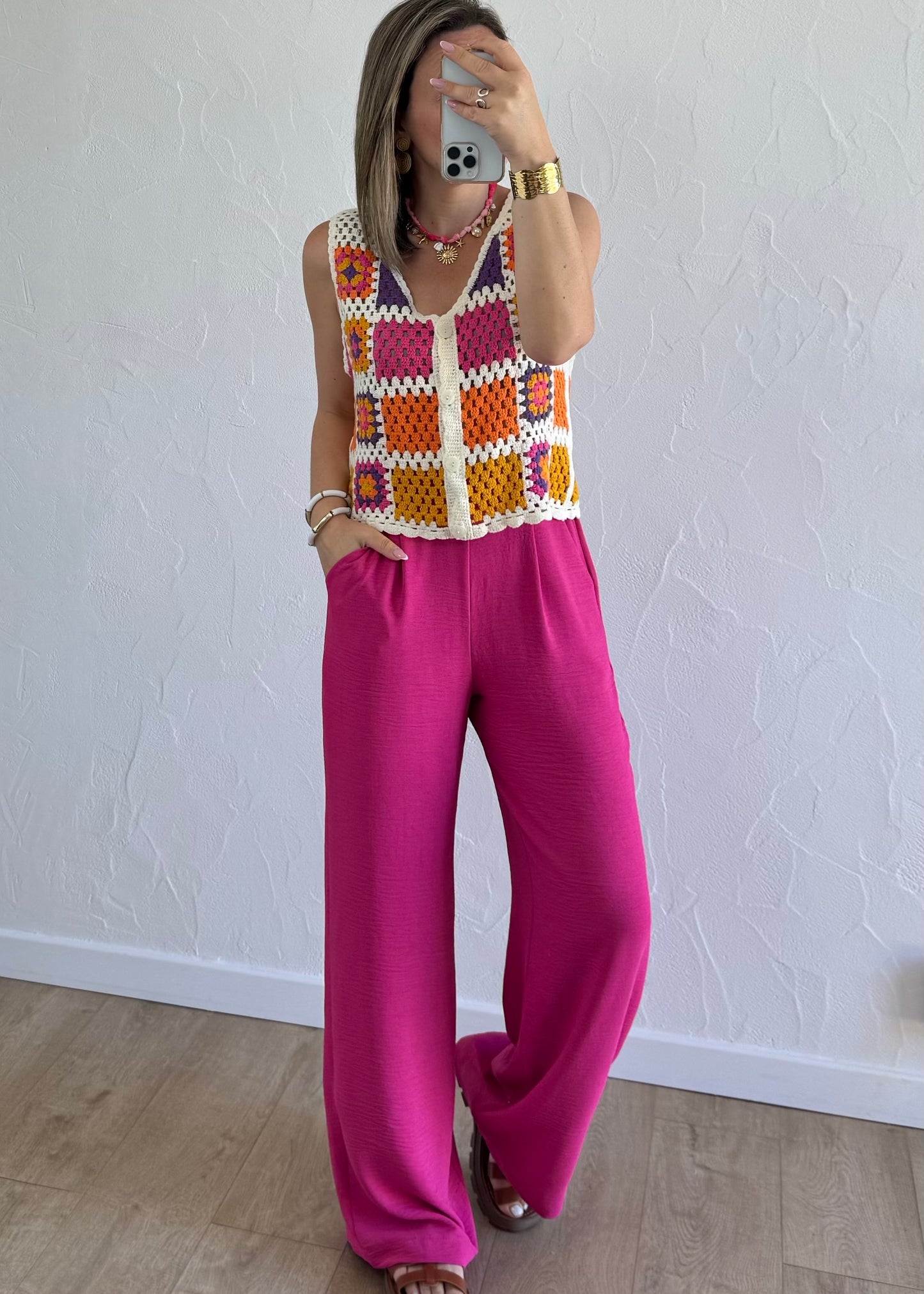 Pantalon Paula Rose