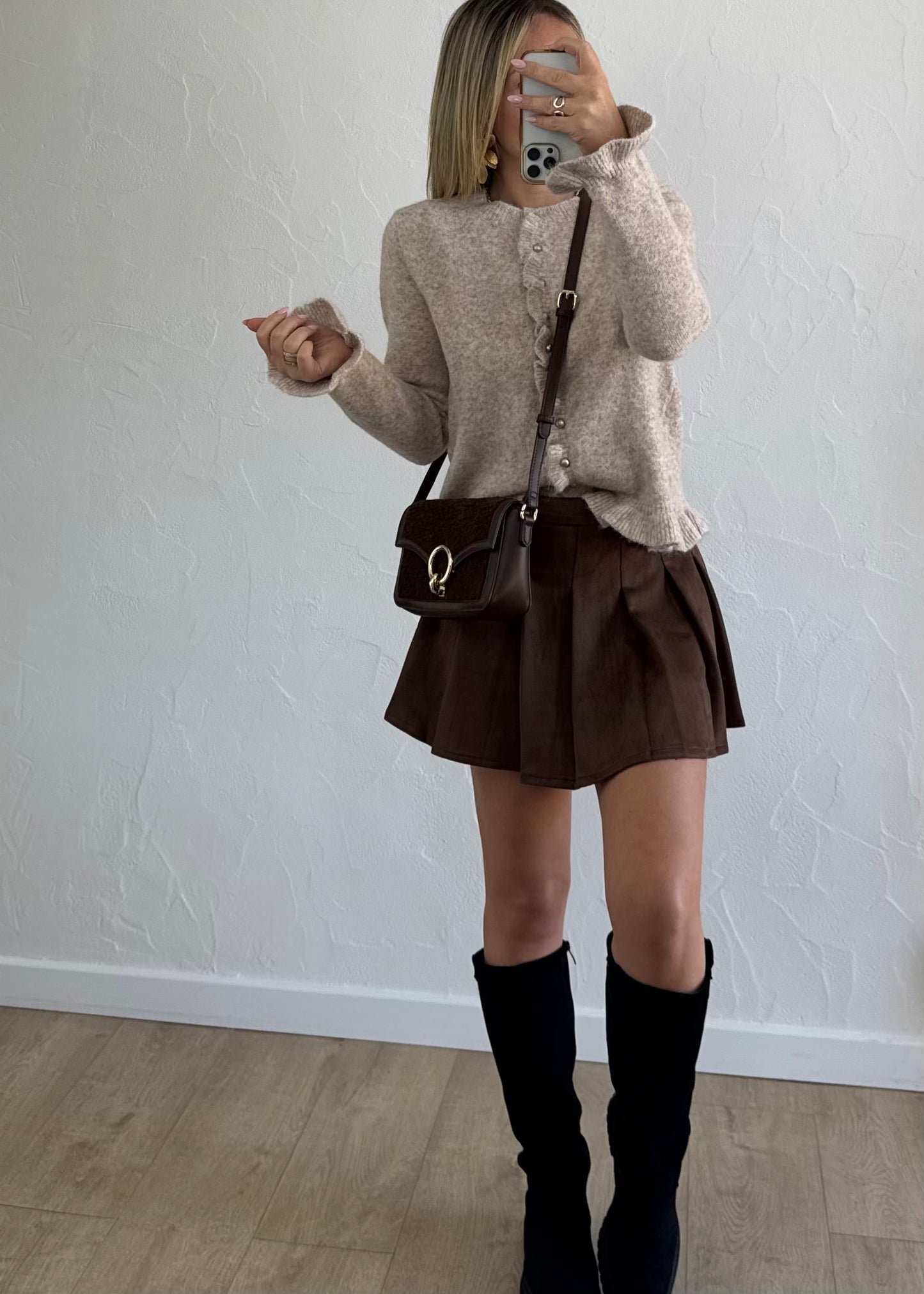 Jupe-short SIAN Marron