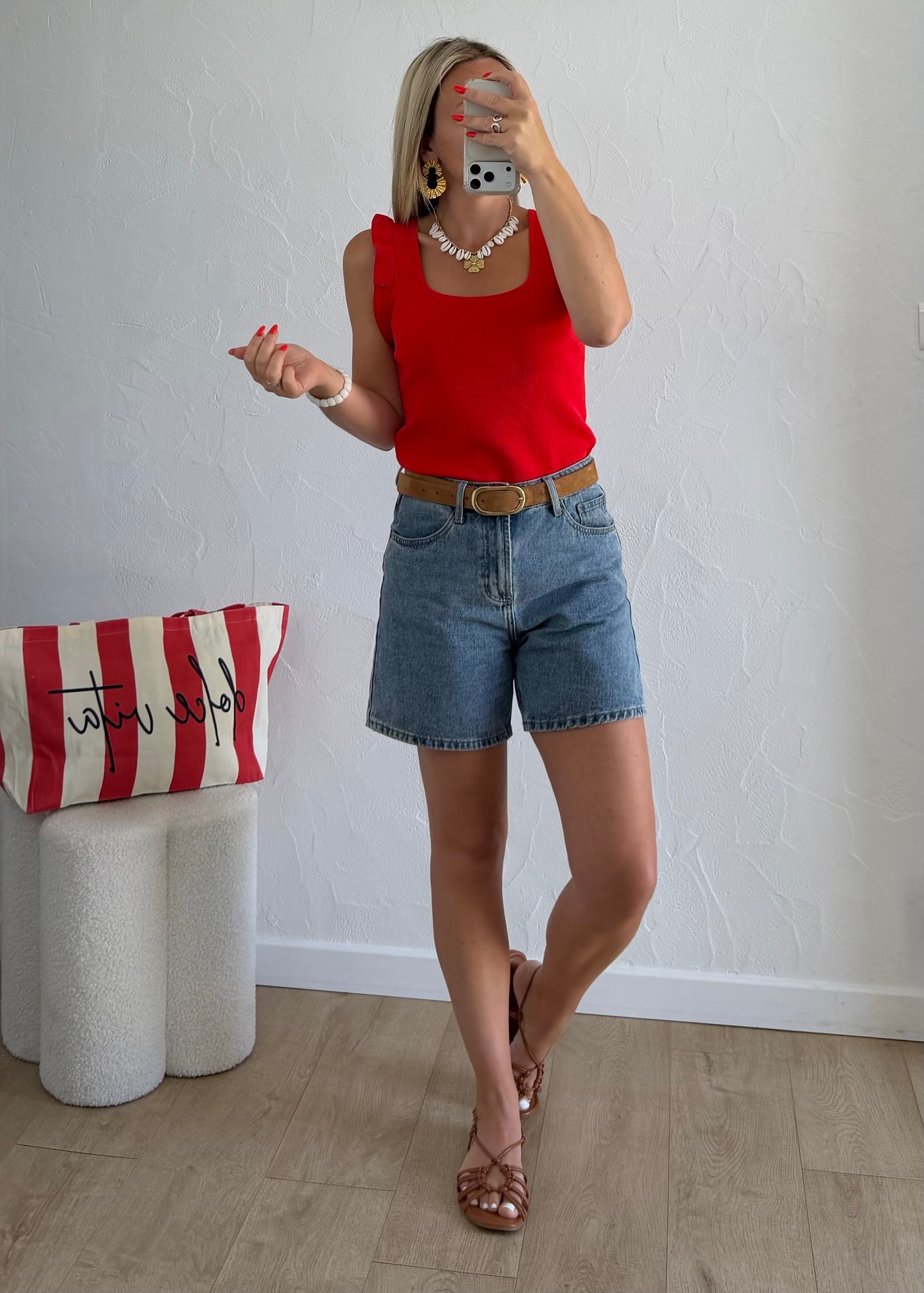Top YASMINE Rouge