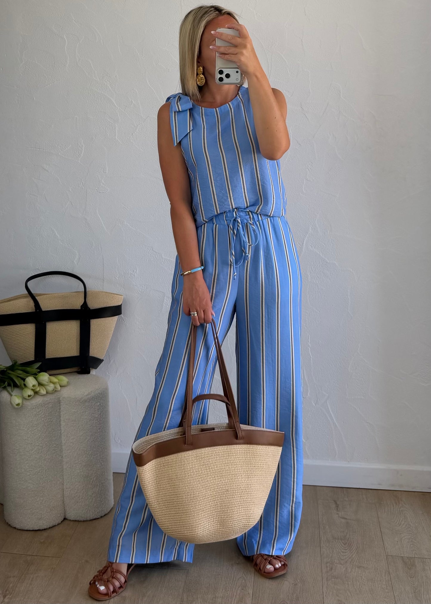 Pantalon LYNA Bleu