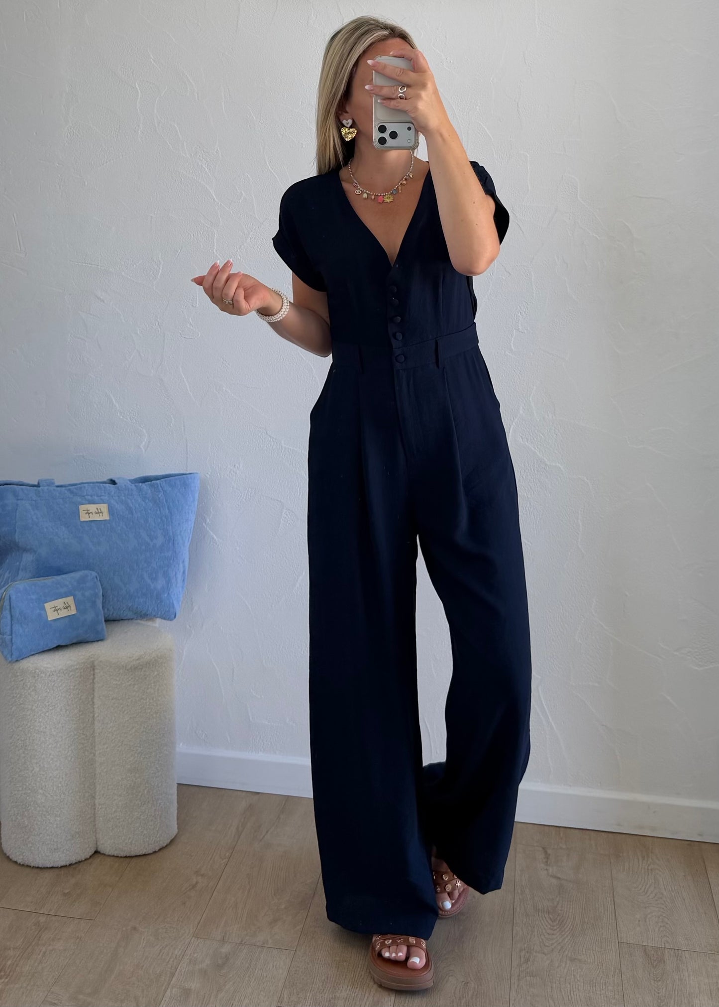 Combi-Pantalon YSALINE Bleu Marine