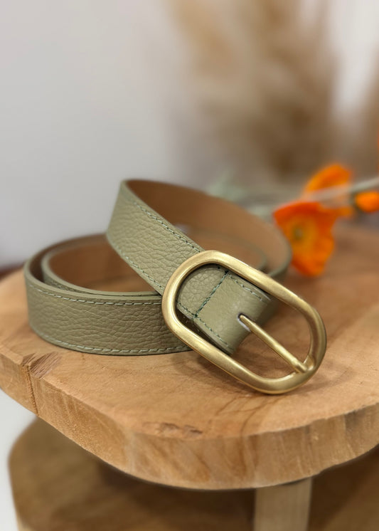 Ceinture Vert cuir