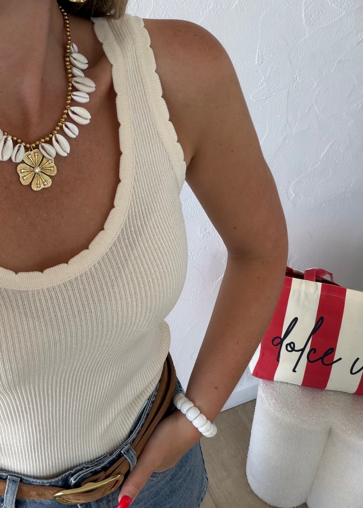 Débardeur NAELLE Beige