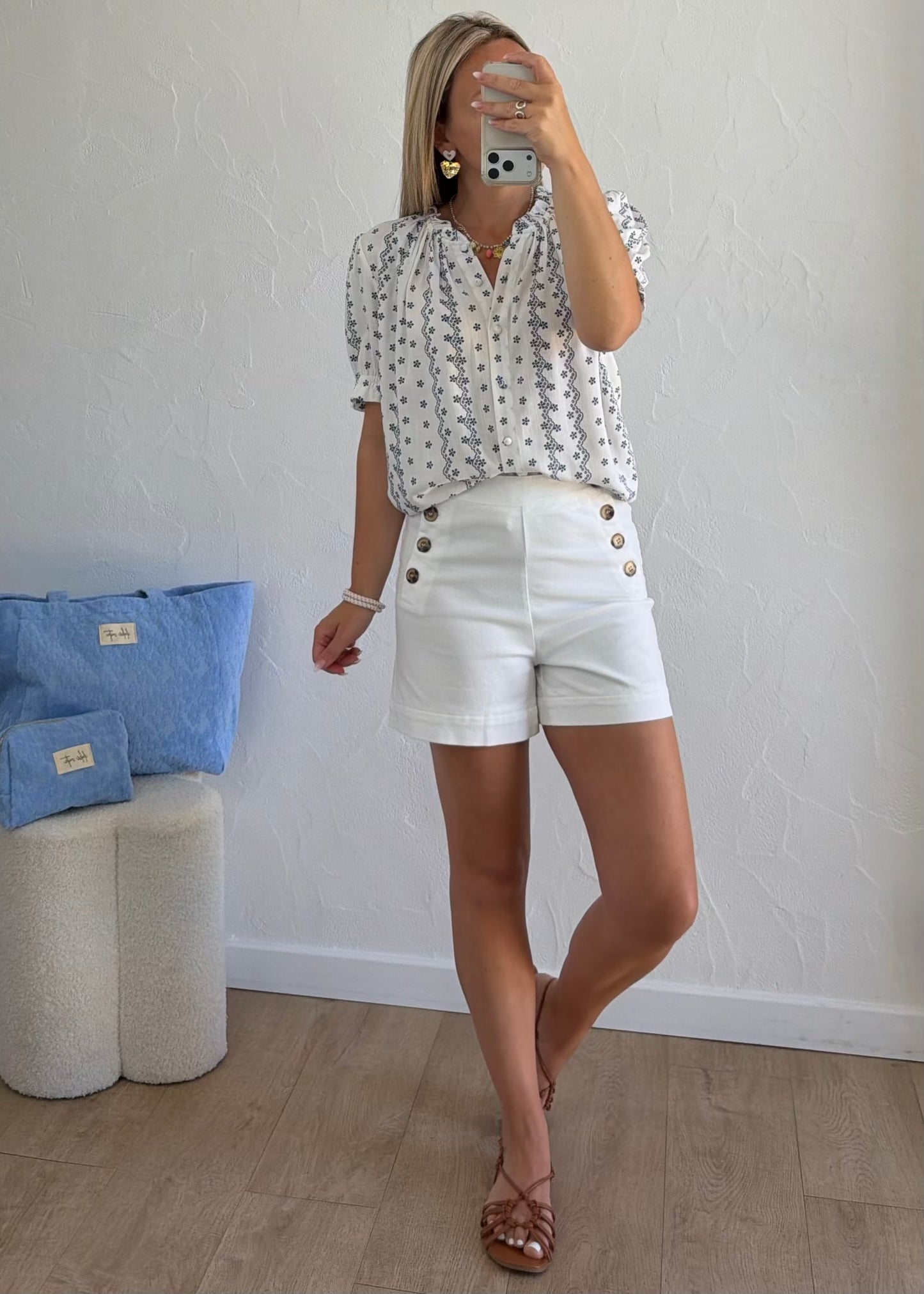 Short CELIANE Blanc