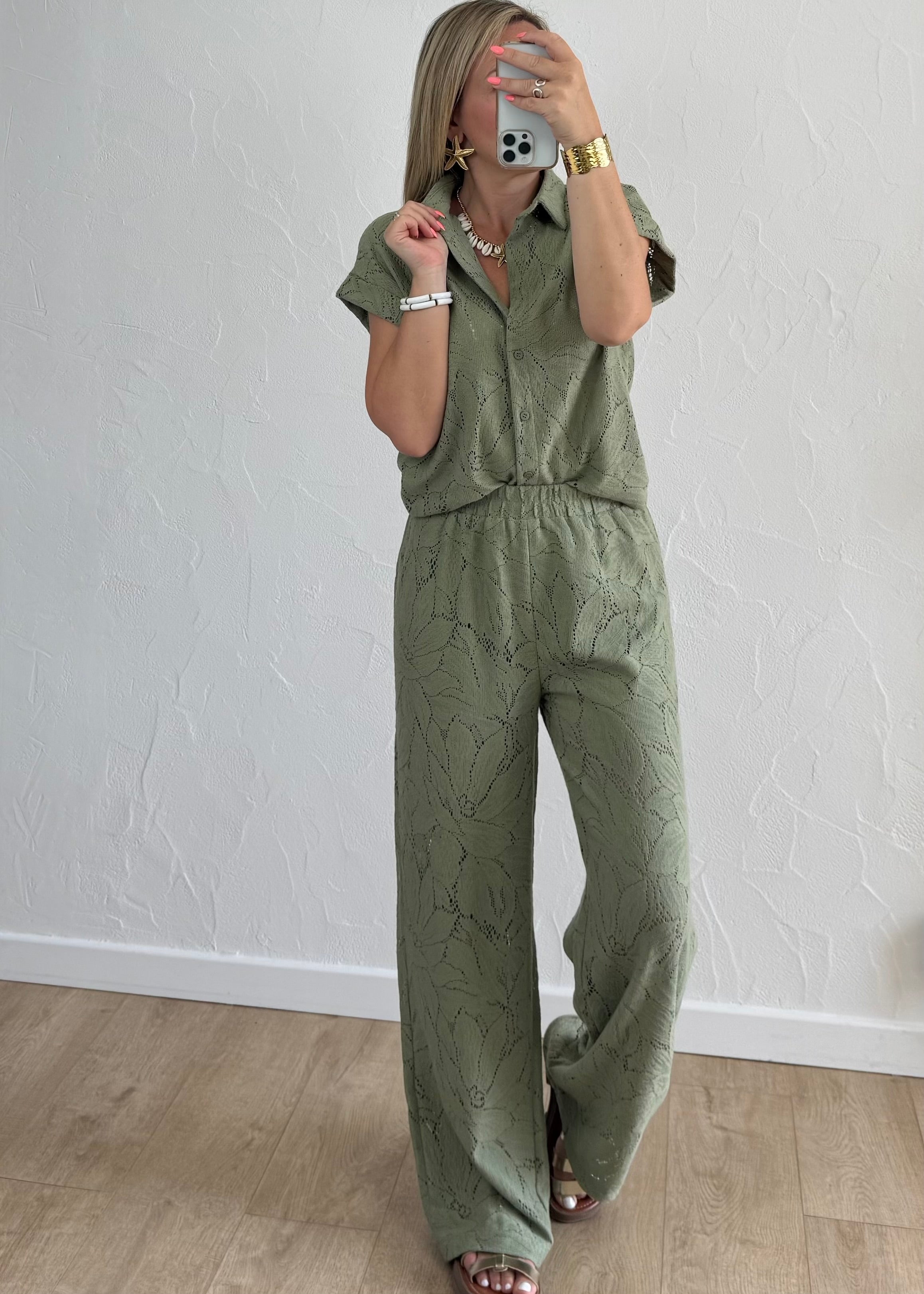Pantalon Pauline Kaki