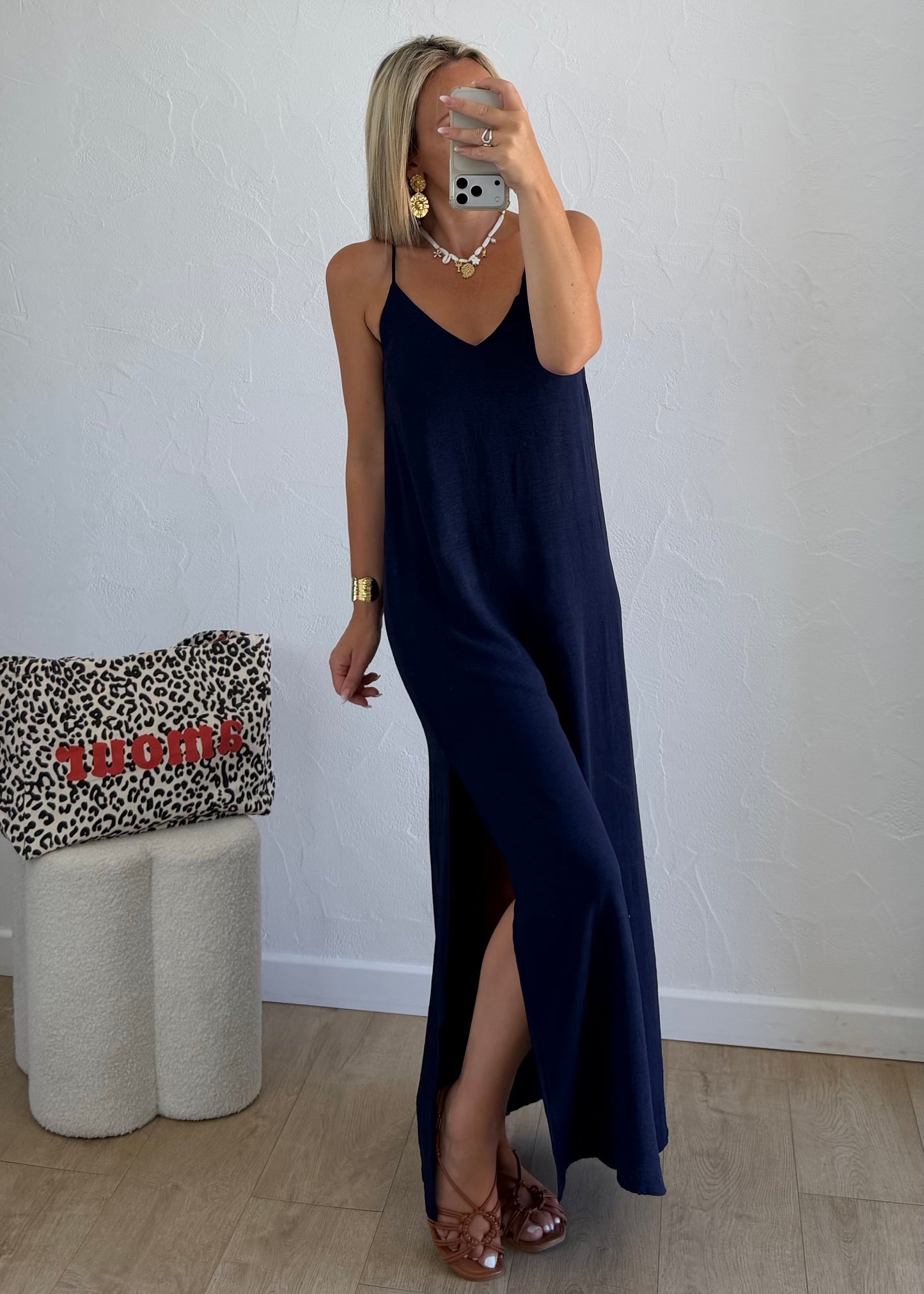 Robe TINA Bleu marine