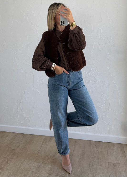 Veste LOUISE Chocolat