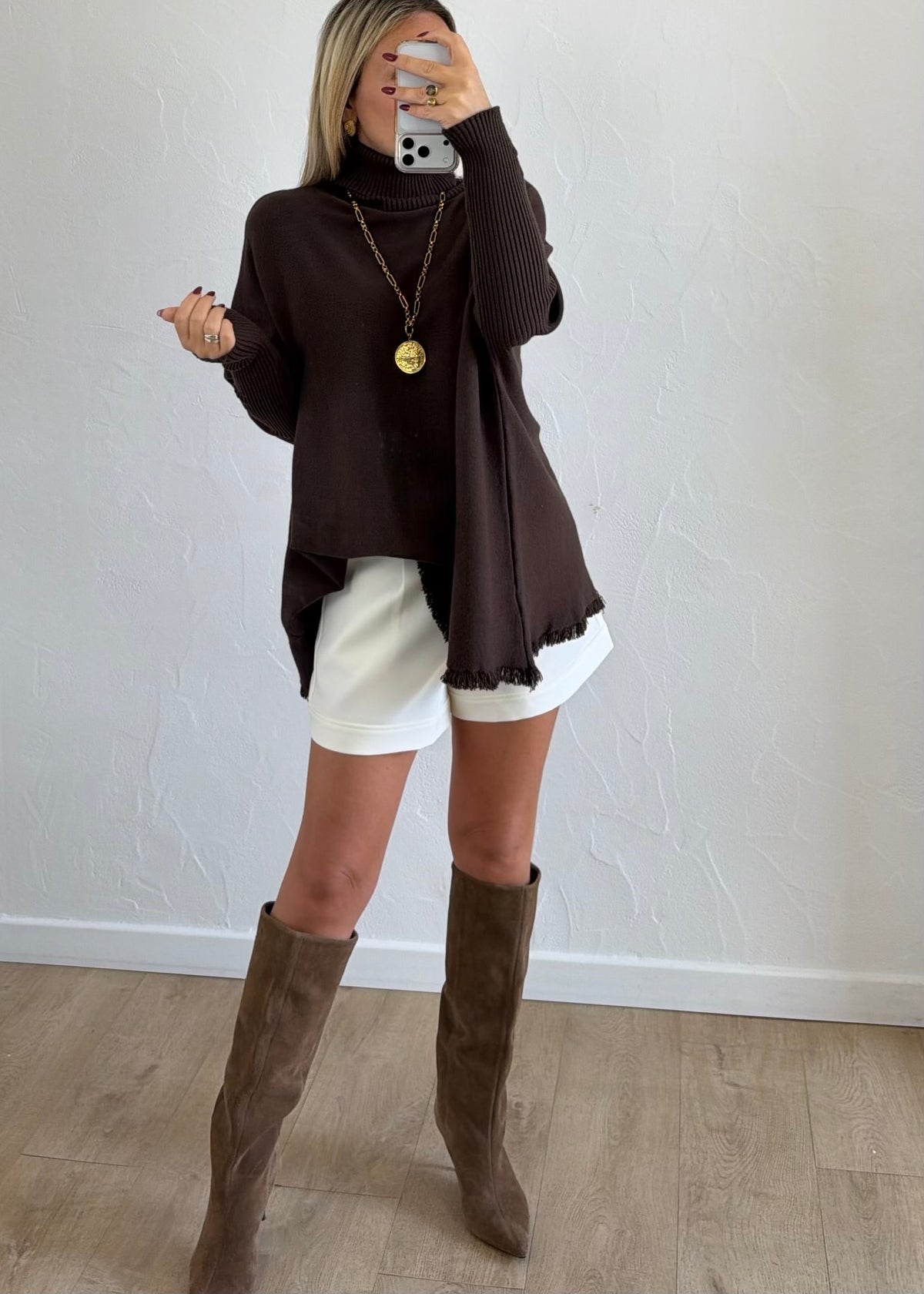 Pull Christie chocolat