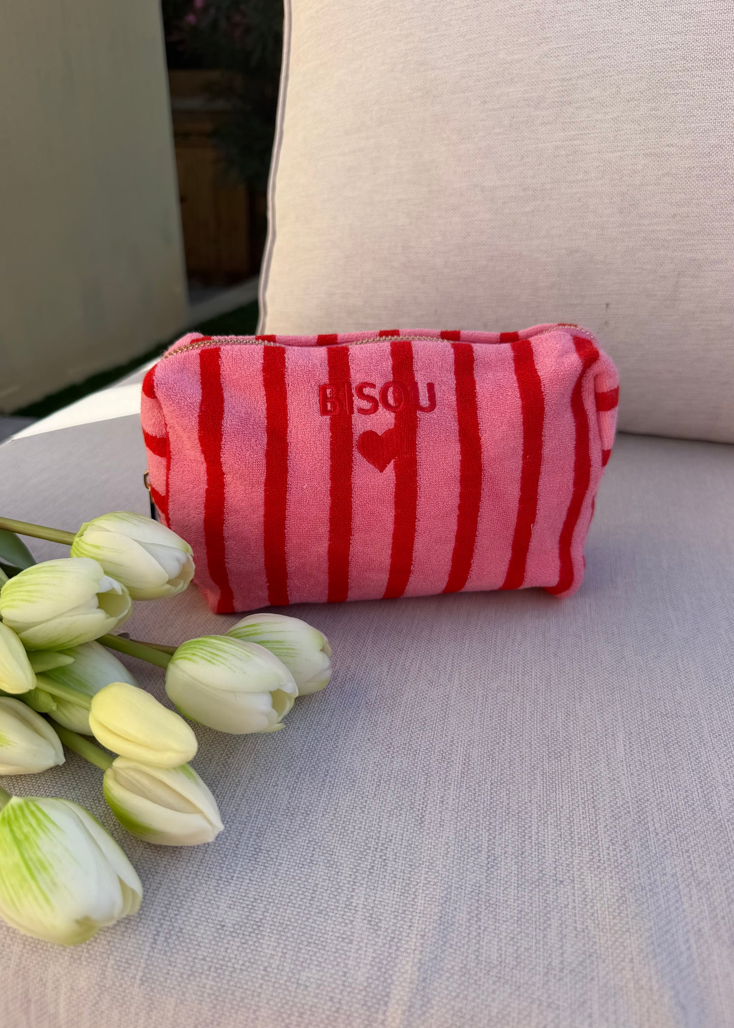Pochette « BISOU » Fuschia