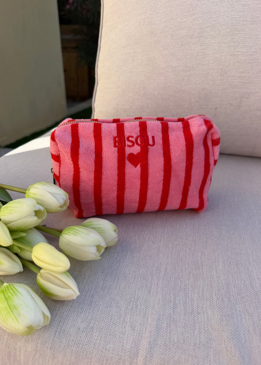 Pochette « BISOU » Fuschia