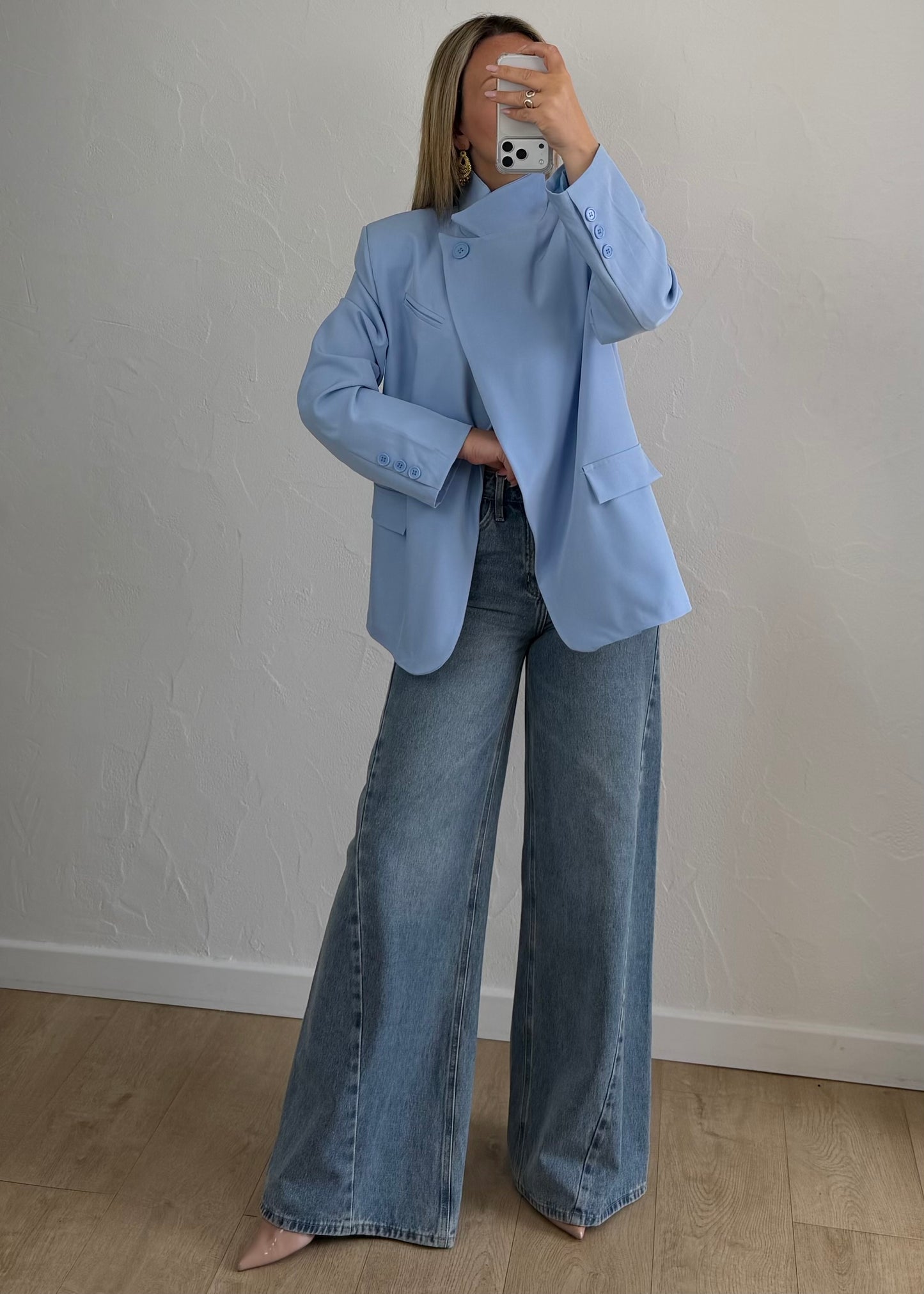 Blazer EULALIE Bleu ciel