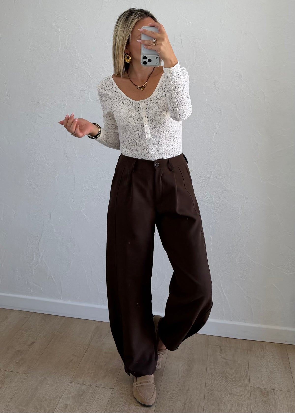 Pantalon Marek marron