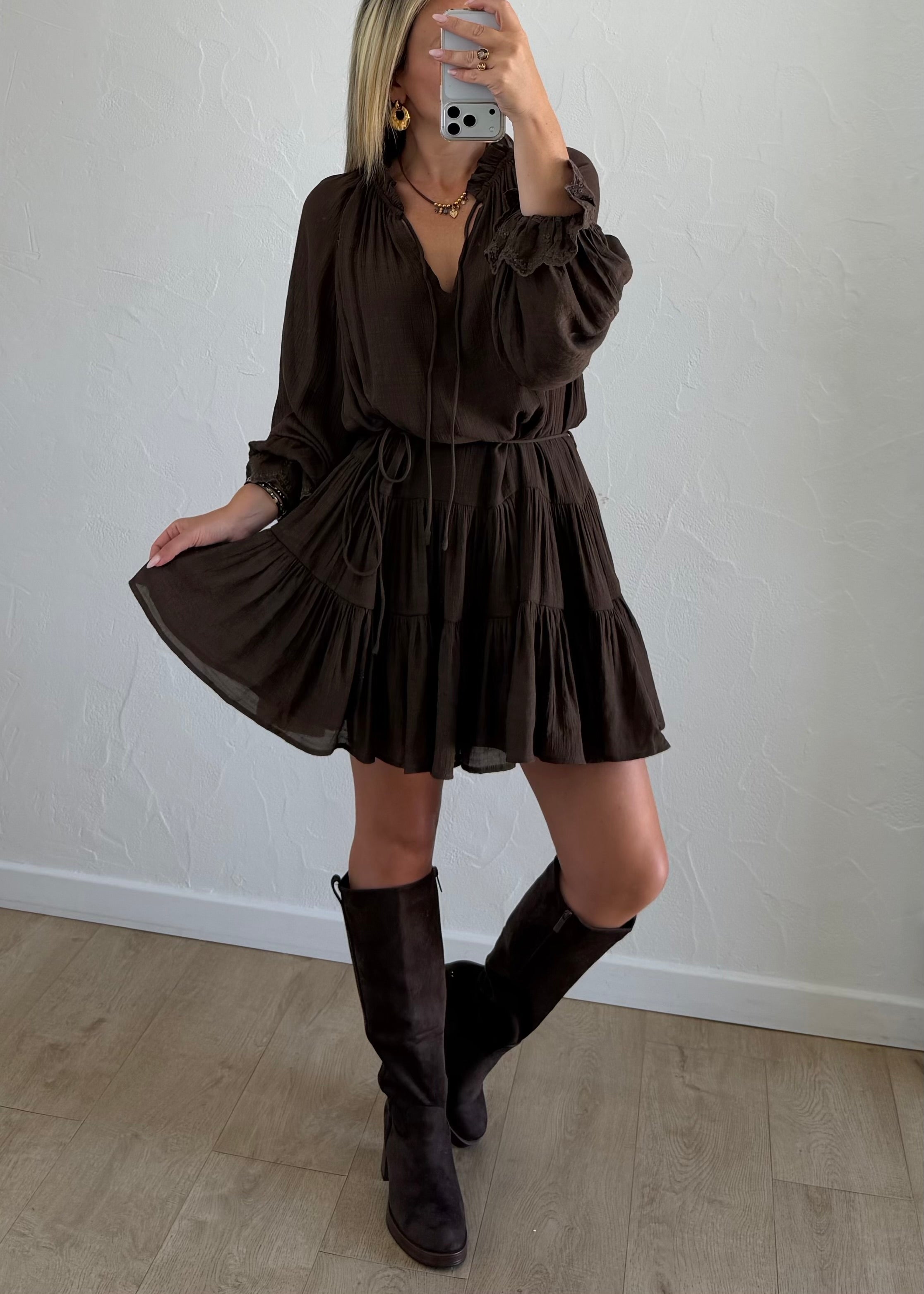Robe Alyssa chocolat