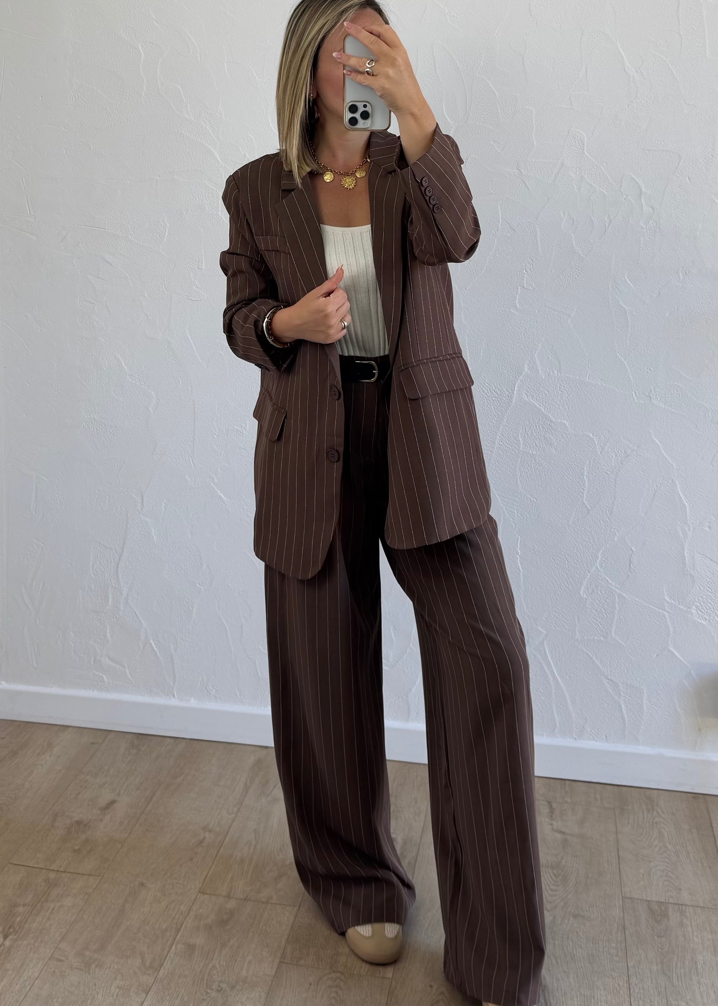 Blazer JEANNE Marron