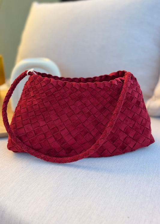 Sac tréssé rouge