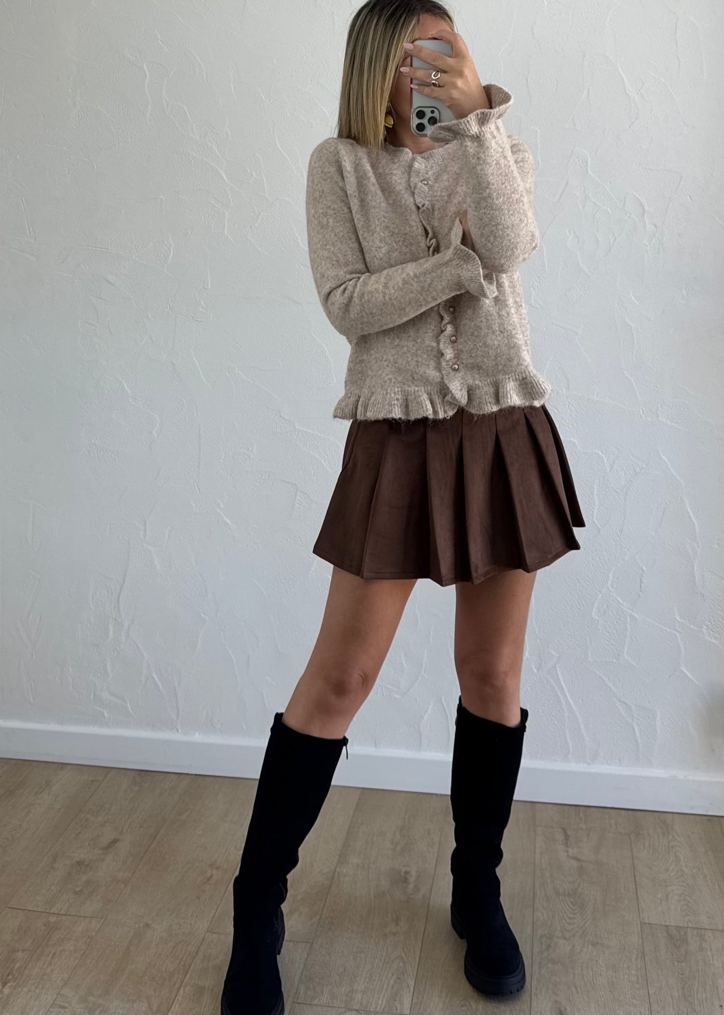 Jupe-short SIAN Marron