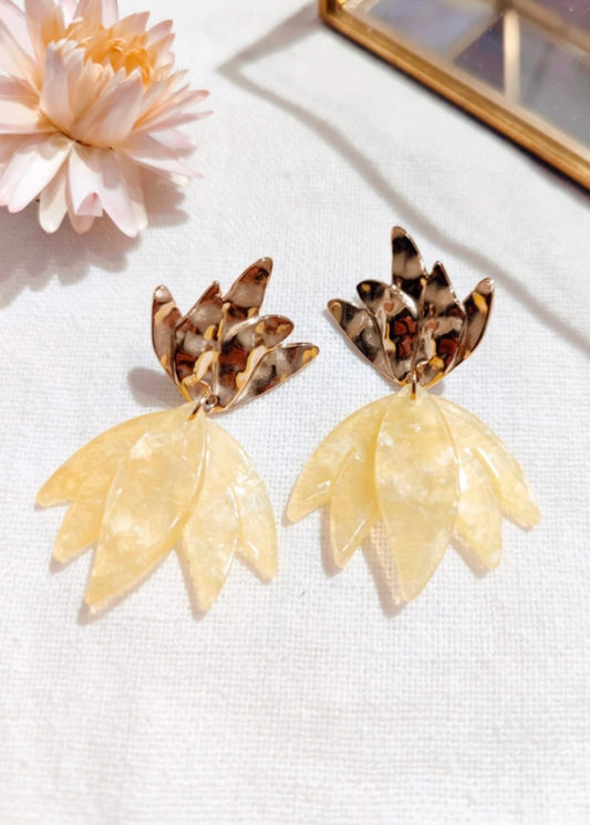 Boucles d’oreilles Jaune