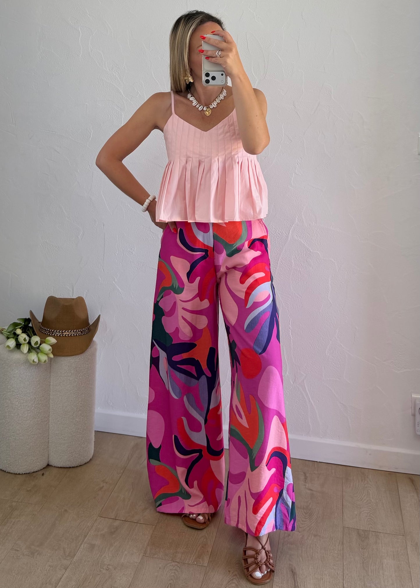 Pantalon CORINNE Rose