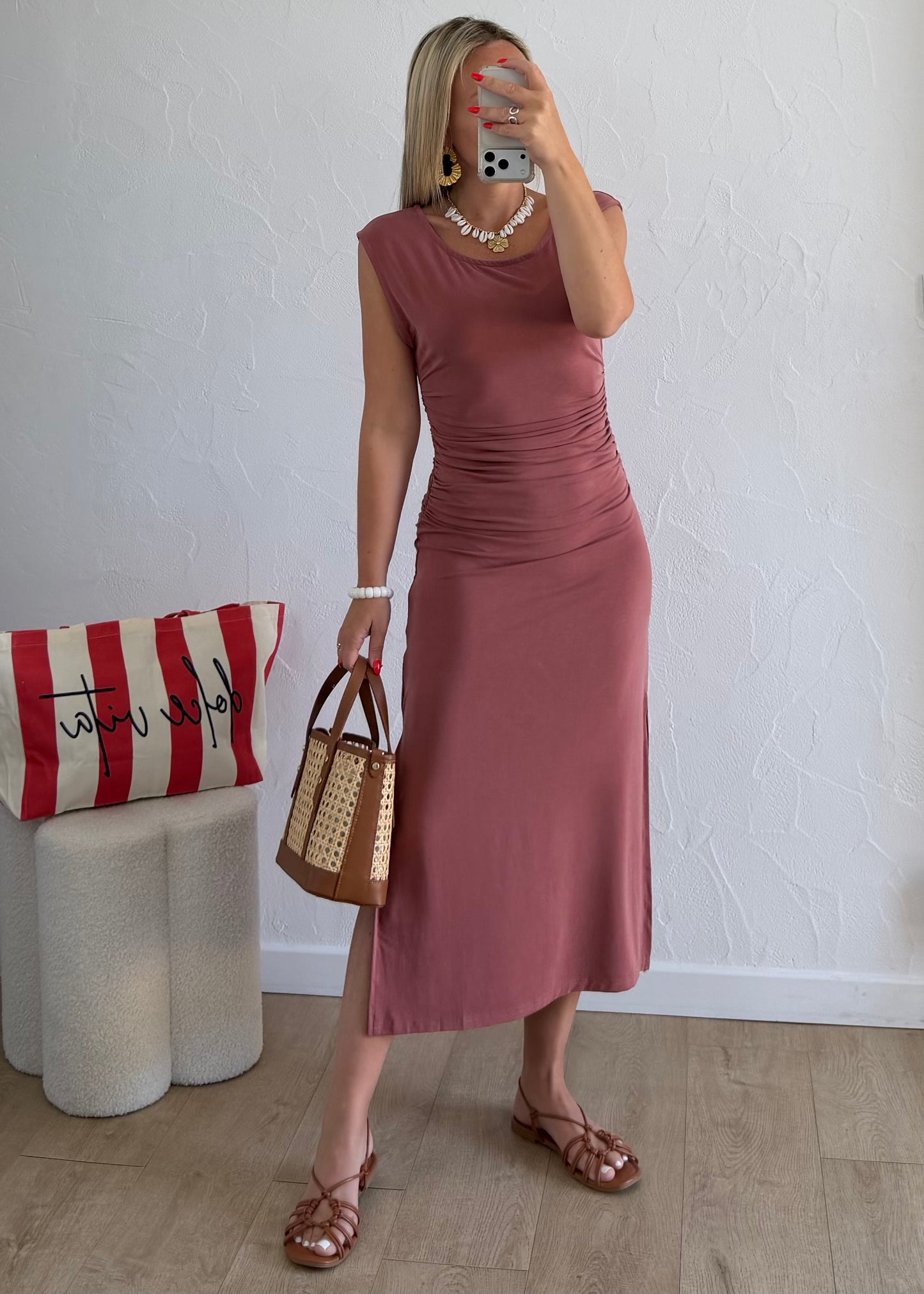 Robe JOYCE Vieux rose