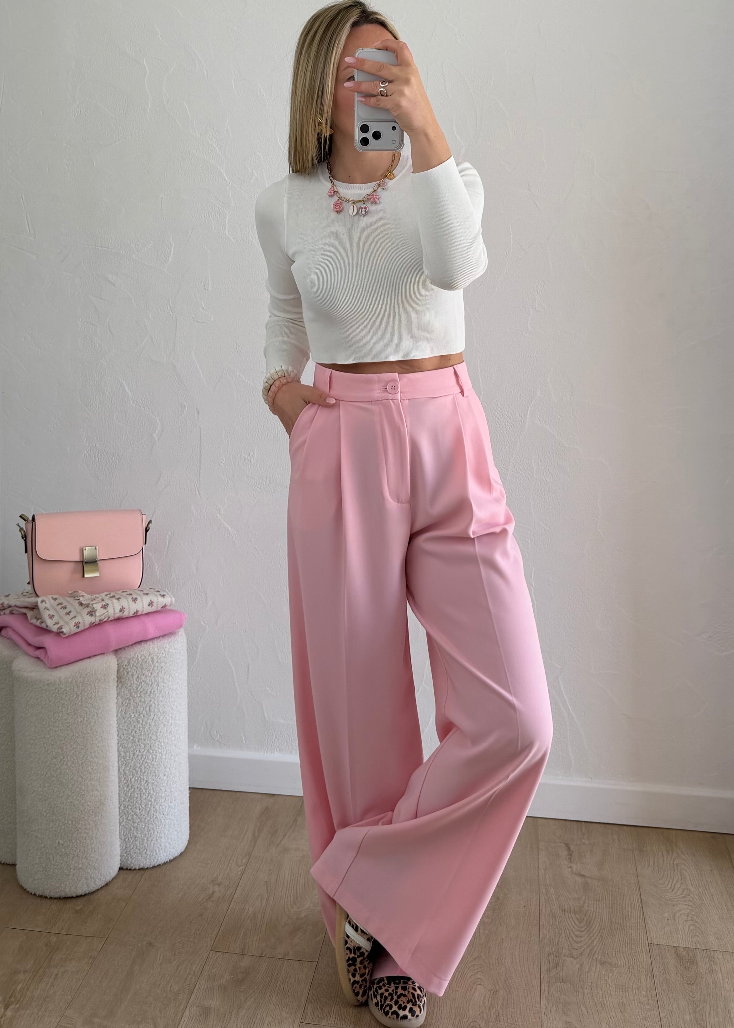 Pantalon CORALIE Rose