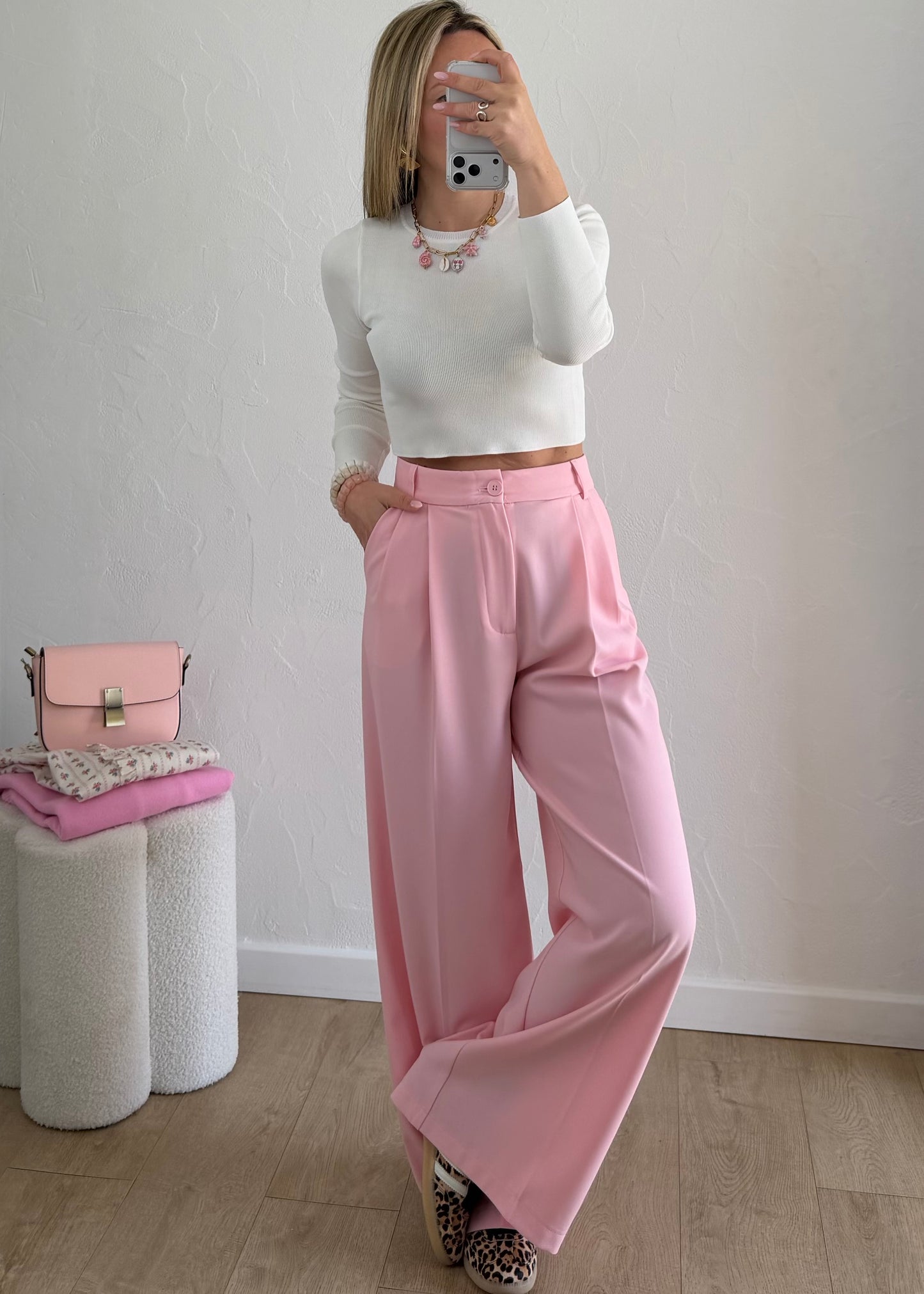 Pantalon CORALIE Rose