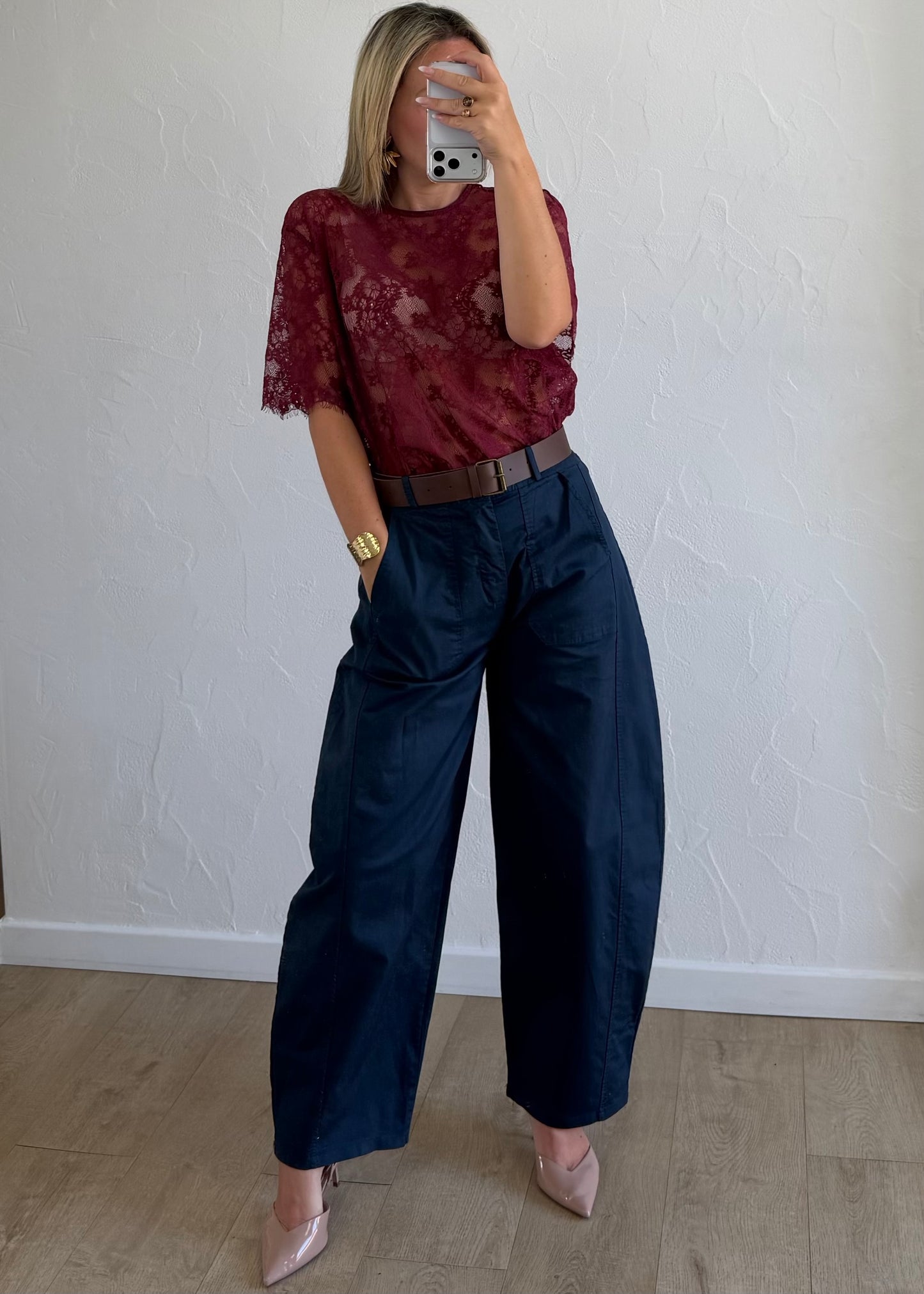 Top Rosy bordeaux