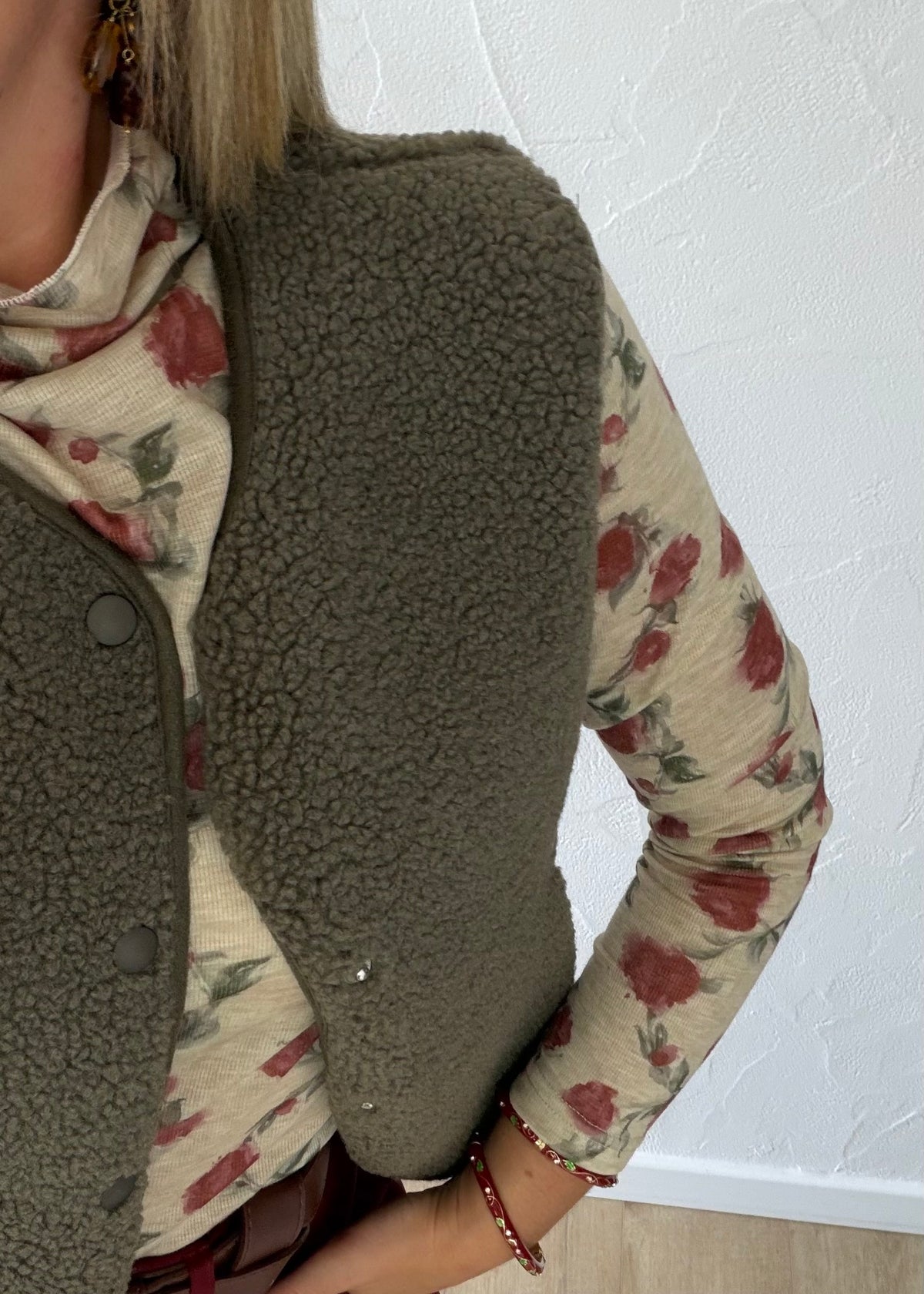 Gilet sans manche Tony kaki