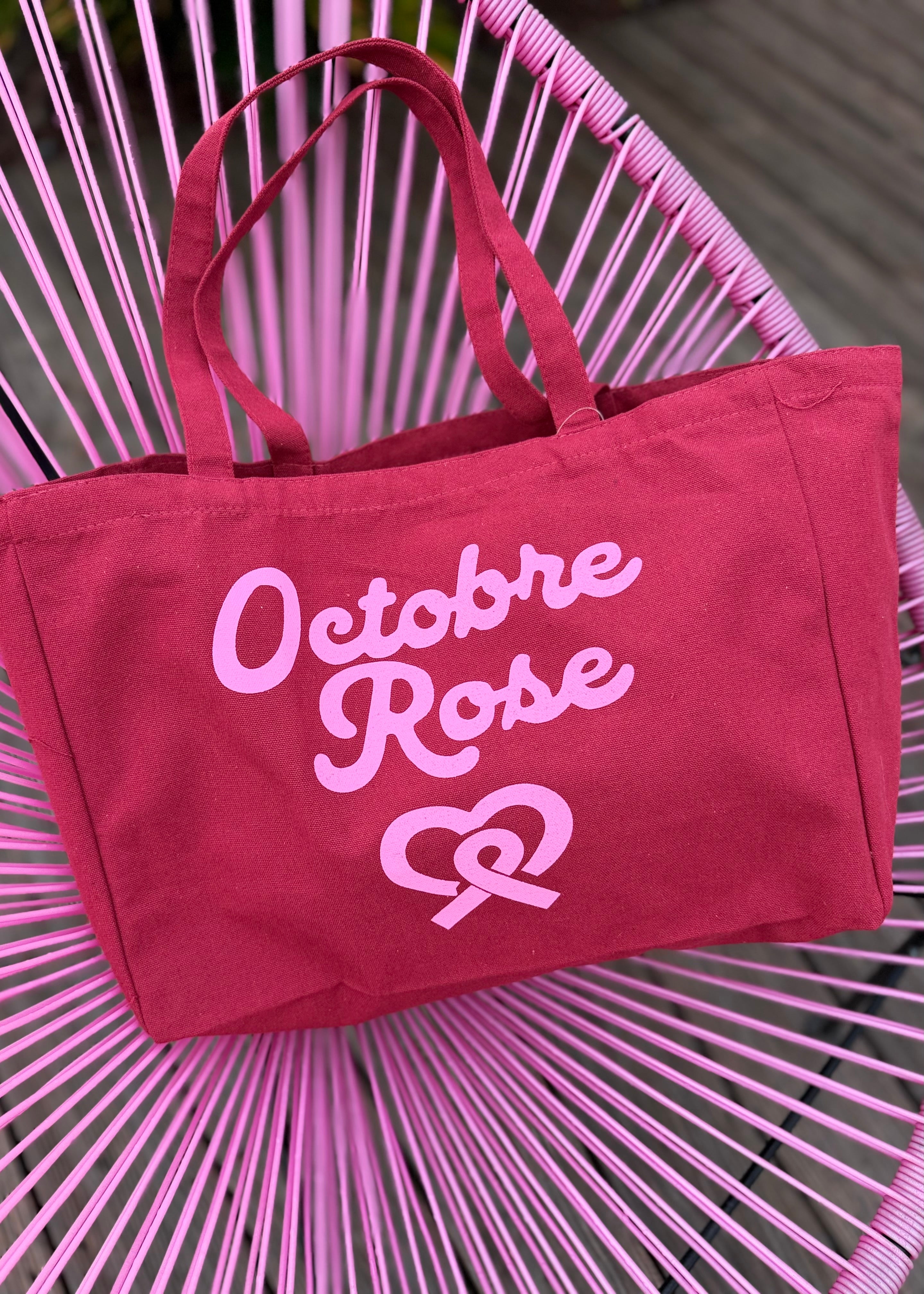 Octobre Rose • 1 sac= 1 Don de 5€ reversé à la ligue contre le cancer