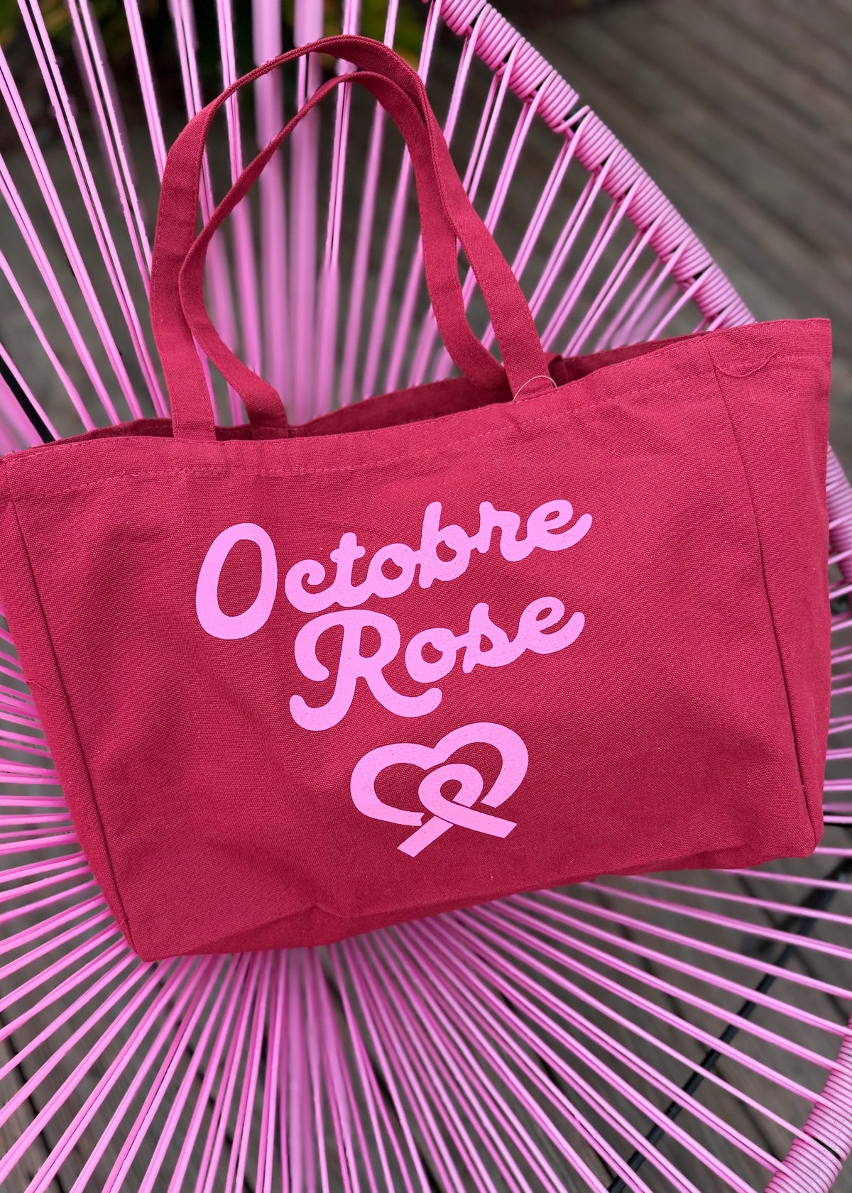 Octobre Rose • 1 sac= 1 Don de 5€ reversé à la ligue contre le cancer