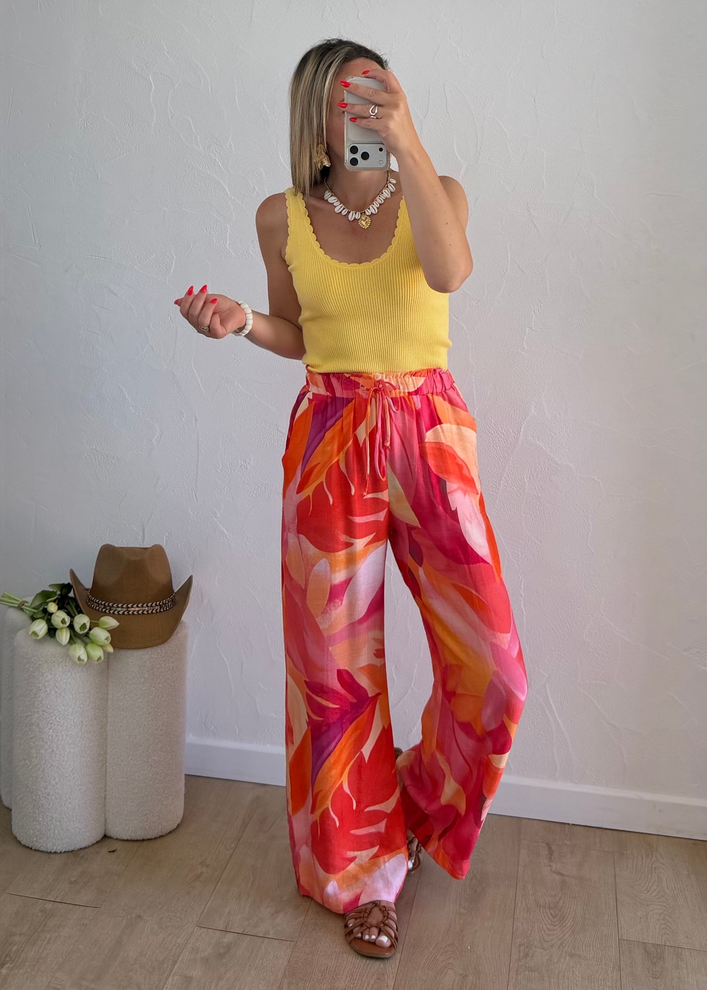 Pantalon HÉLOÏSE Corail