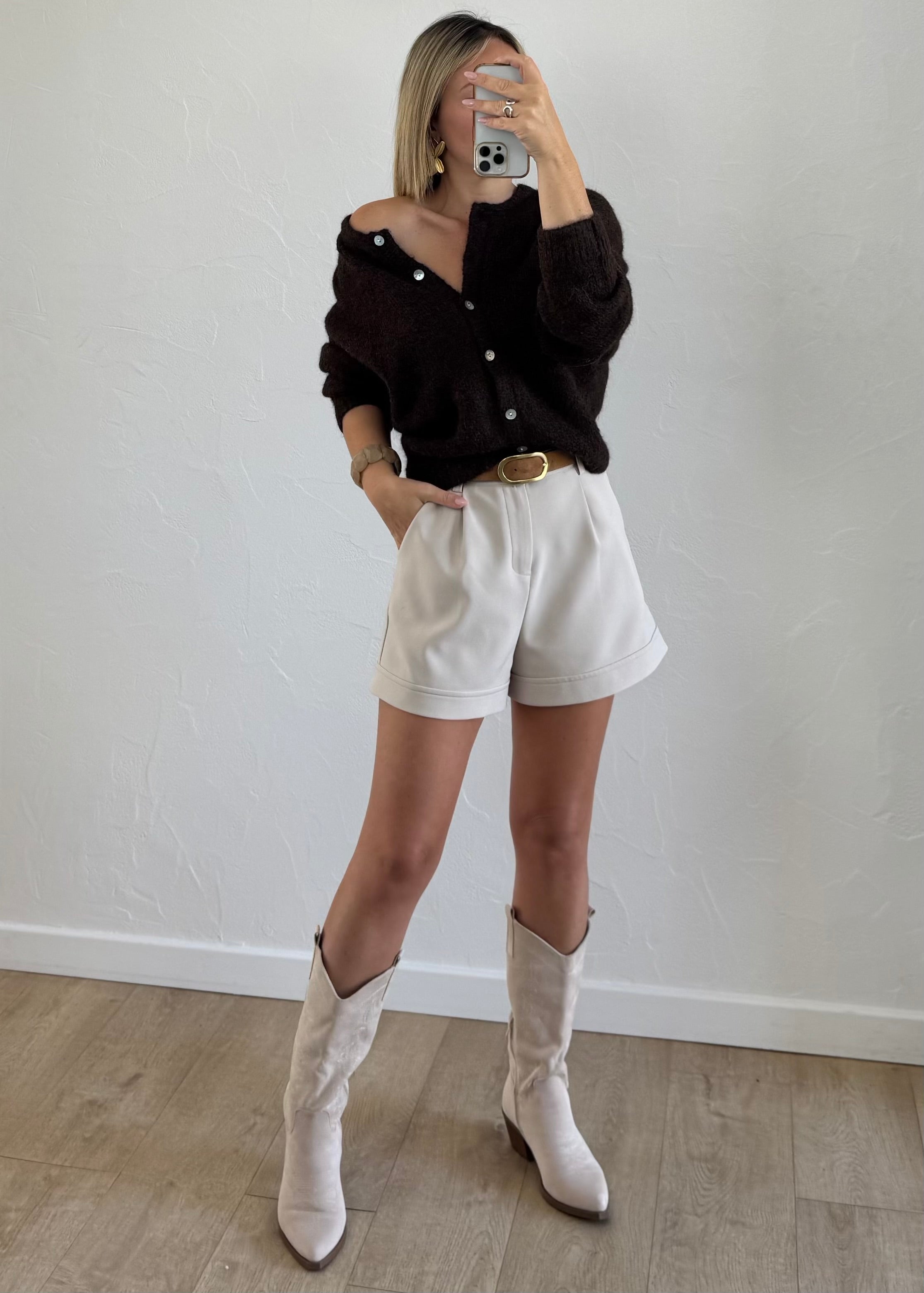Gilet ZINNIA Marron