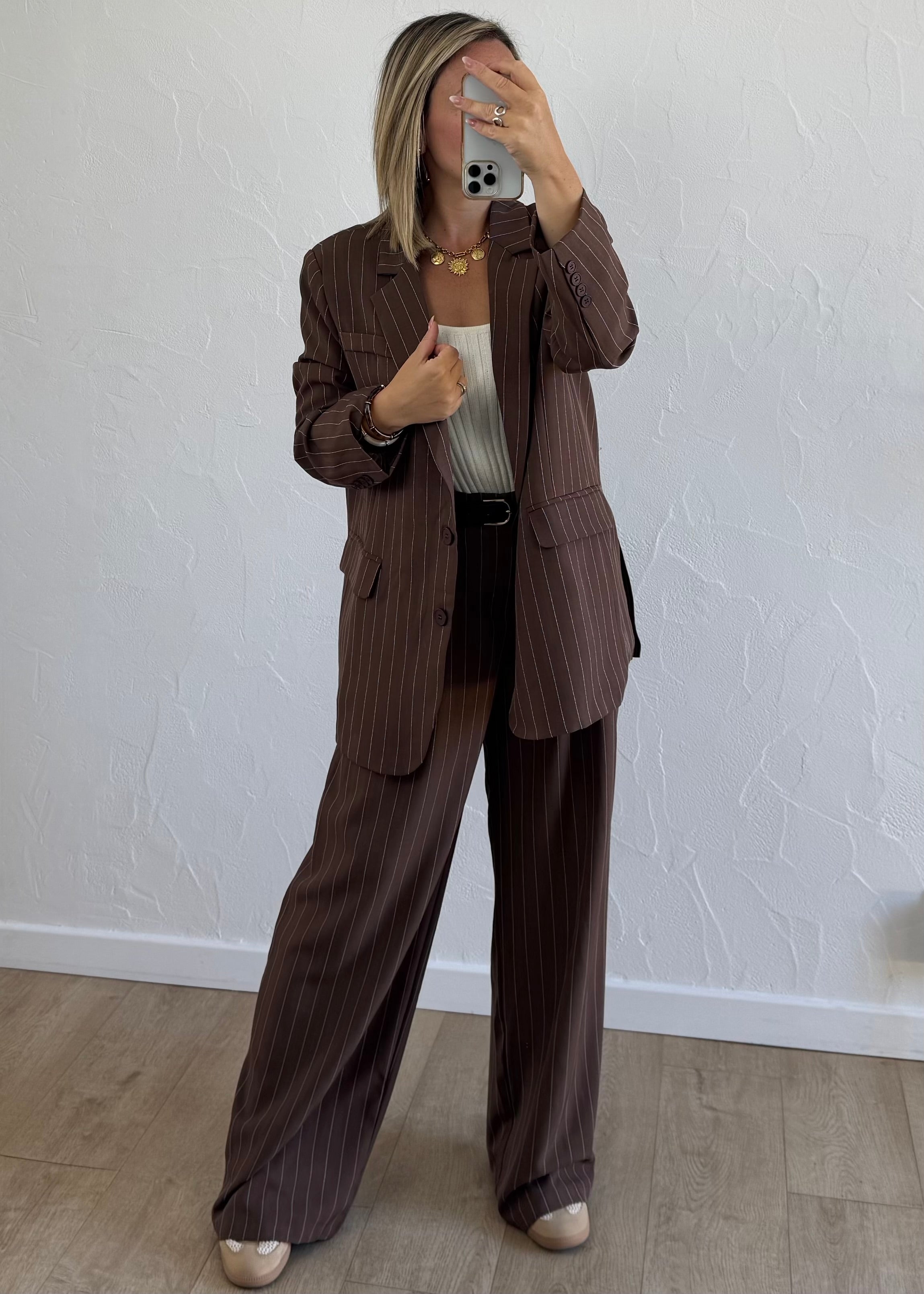 Blazer JEANNE Marron